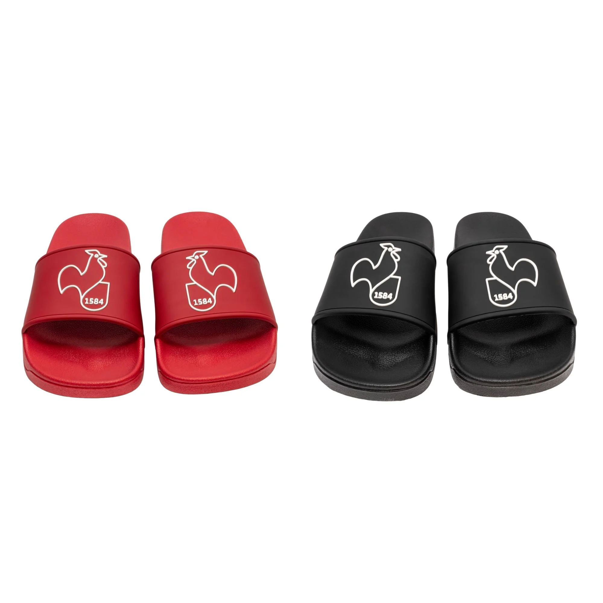 slides, slideshow, sandals, red, black