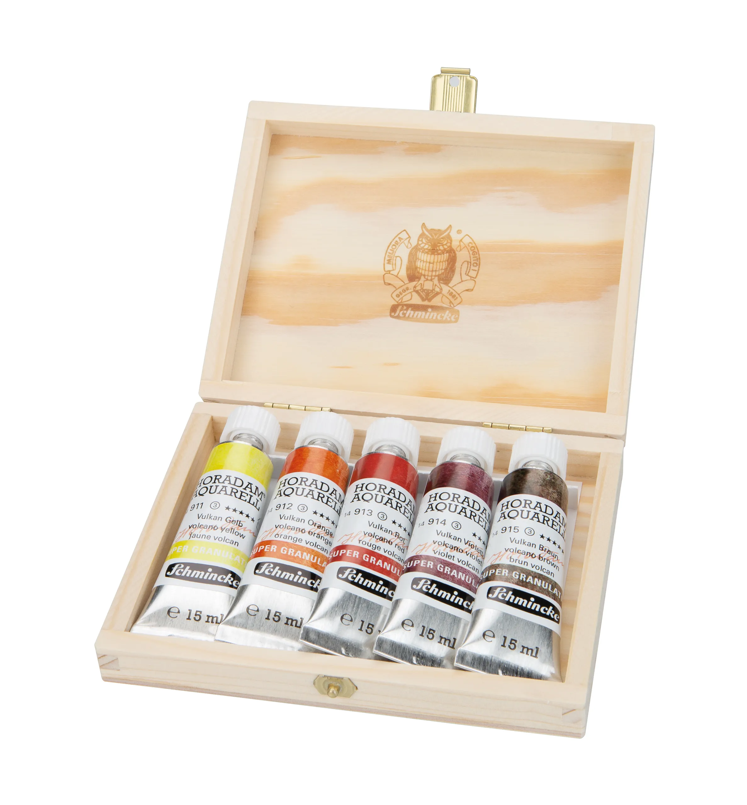 wooden box, art supplies, oil paints, set of paints, 16 ml tubes