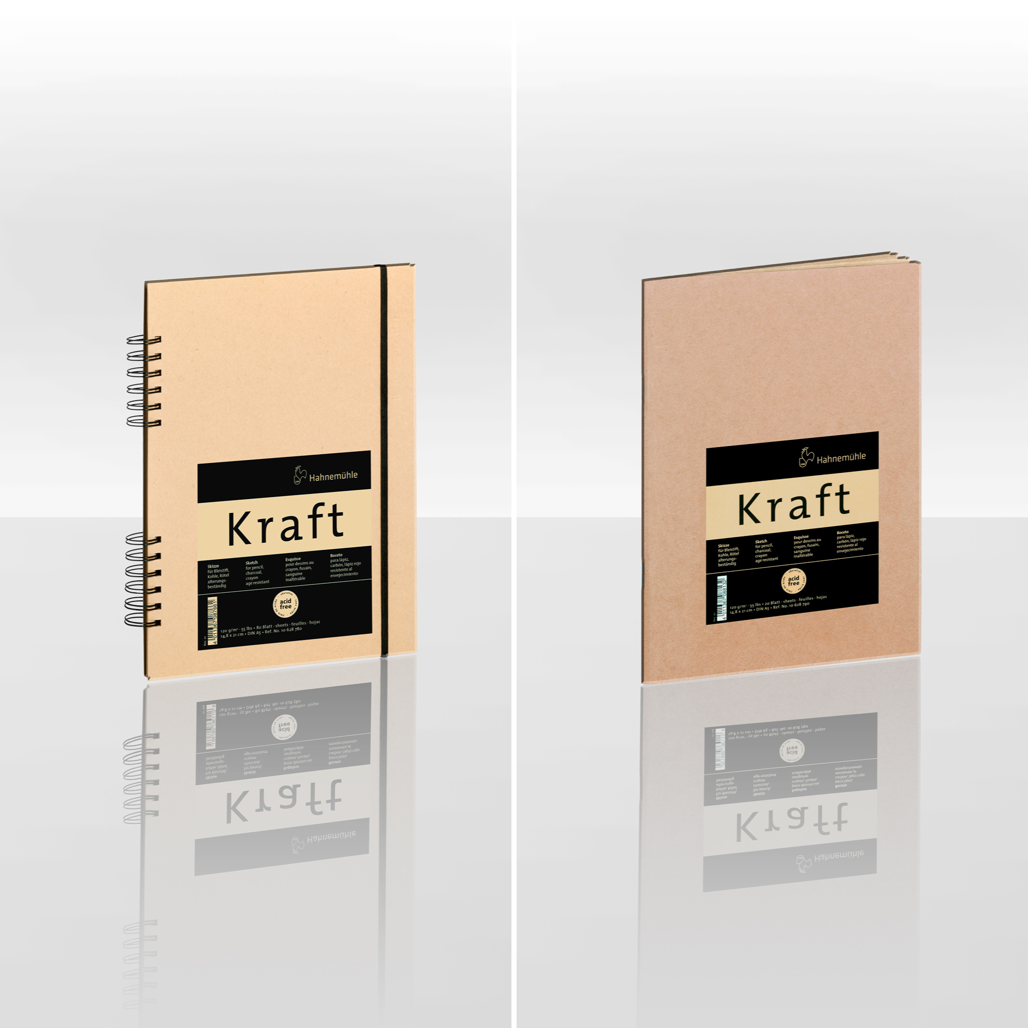 Kraftpapier Skizzenbuch & Skizzenheft 2 Kraft Sketch Bücher