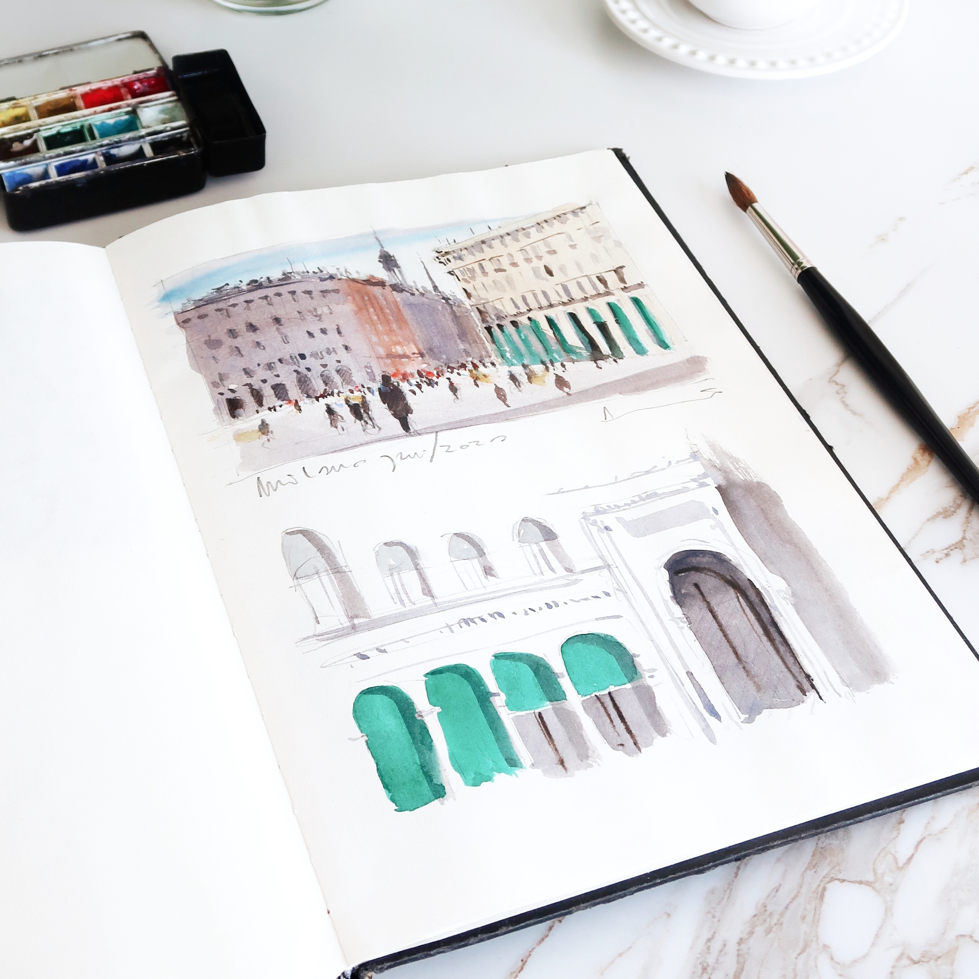 Sketch book 120 gsm bemalt
