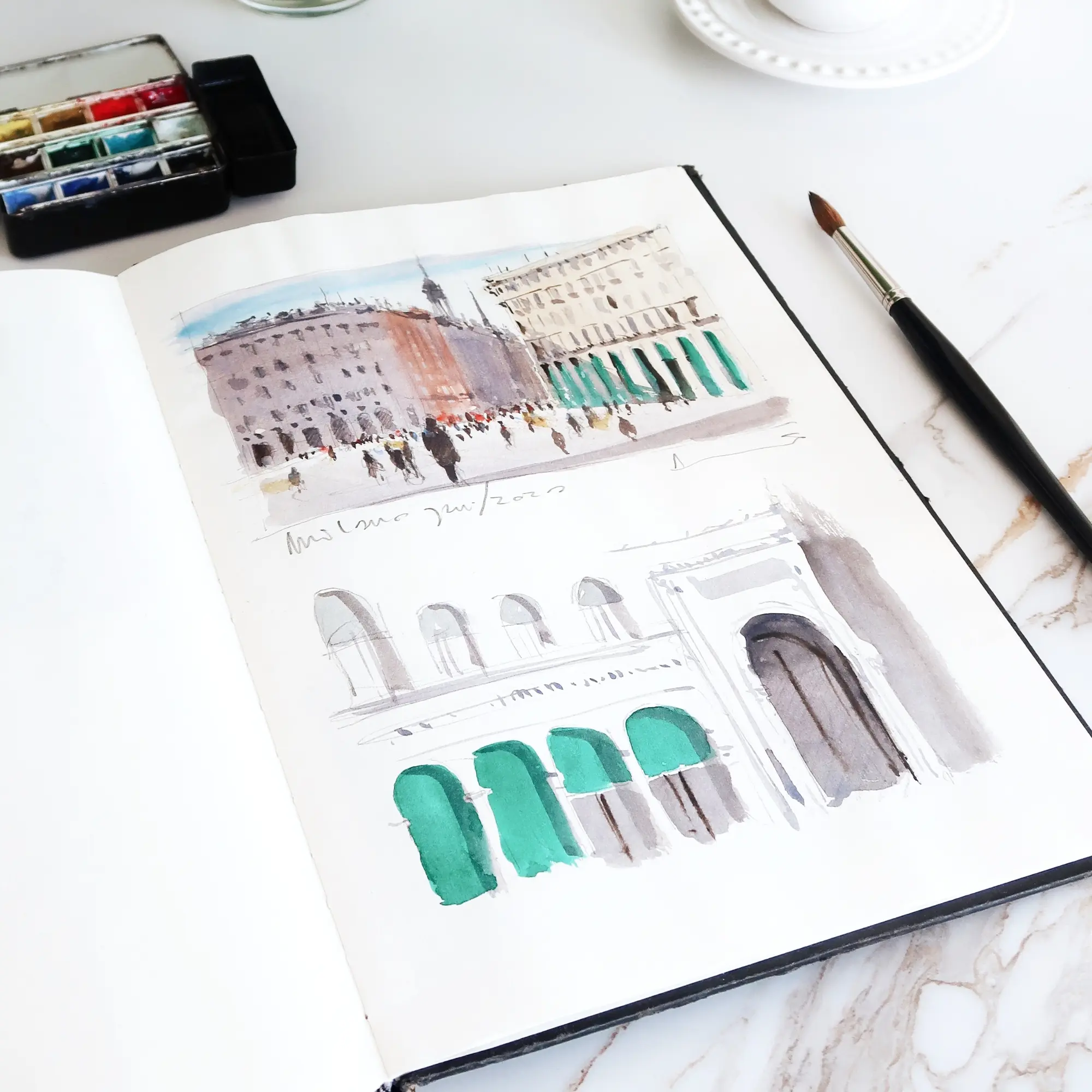 Sketch book 120 gsm bemalt