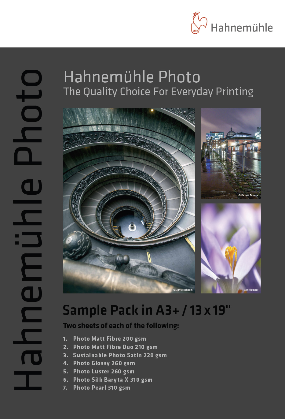 Sample Pack Hahnemühle Photo A3+