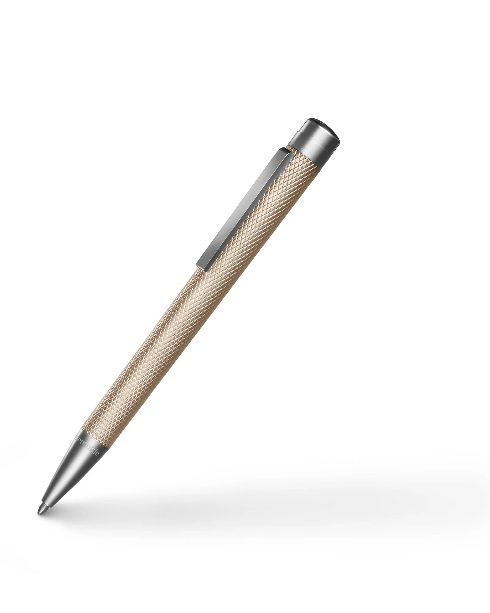 Kugelschreiber Slim Edition beige Detailaufnahme