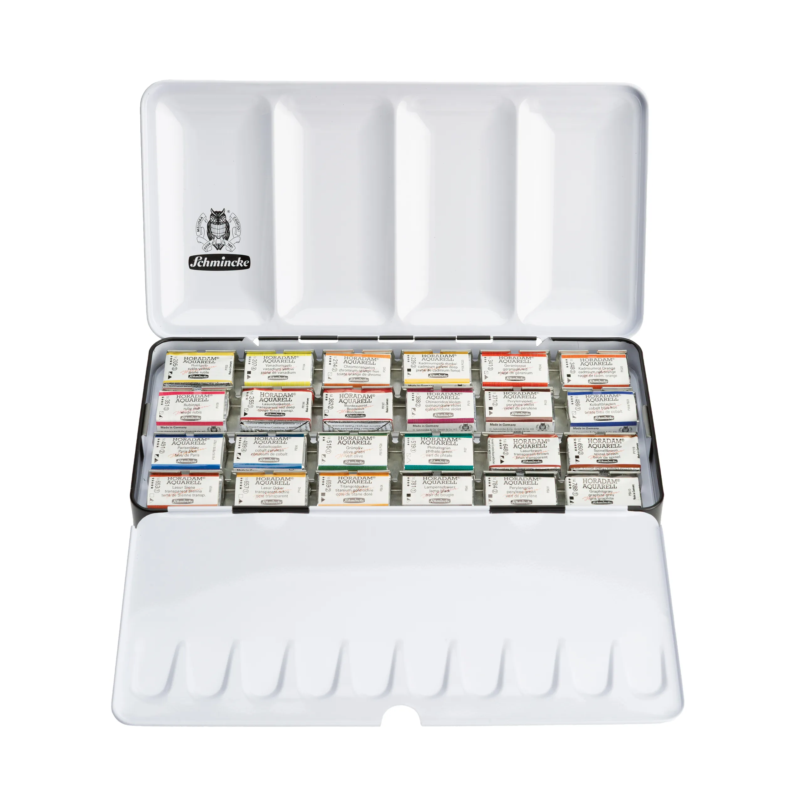 art supplies, watercolor, paint set, tubes, palette case