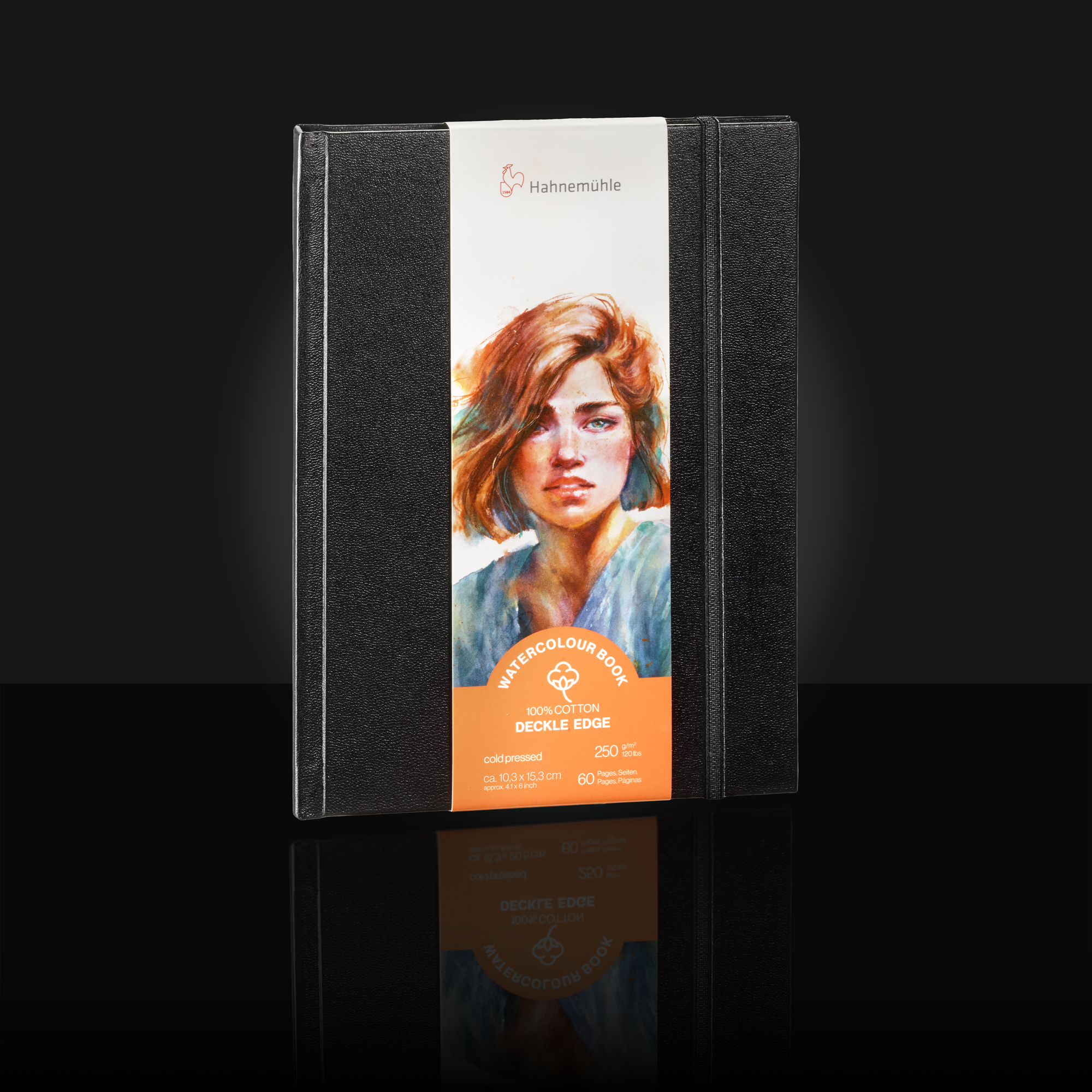 Hahnemühle Carnet Aquarelle 100% Coton 250g/m² 19,5x19,5 Cm - 30 Feuilles 60 Pages - Livre D'Aquarelle Mat