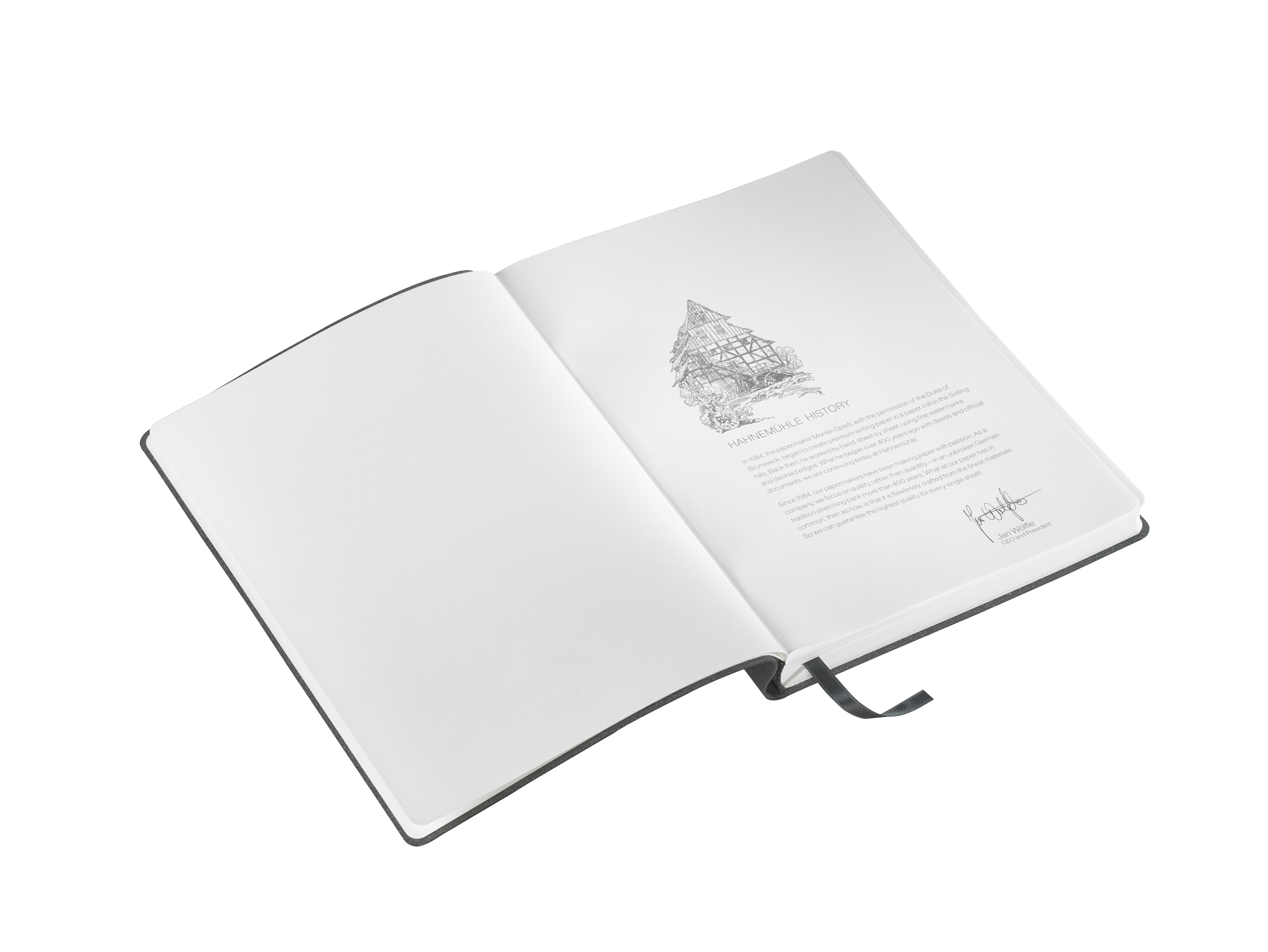 Manuscript aufgeschlagen