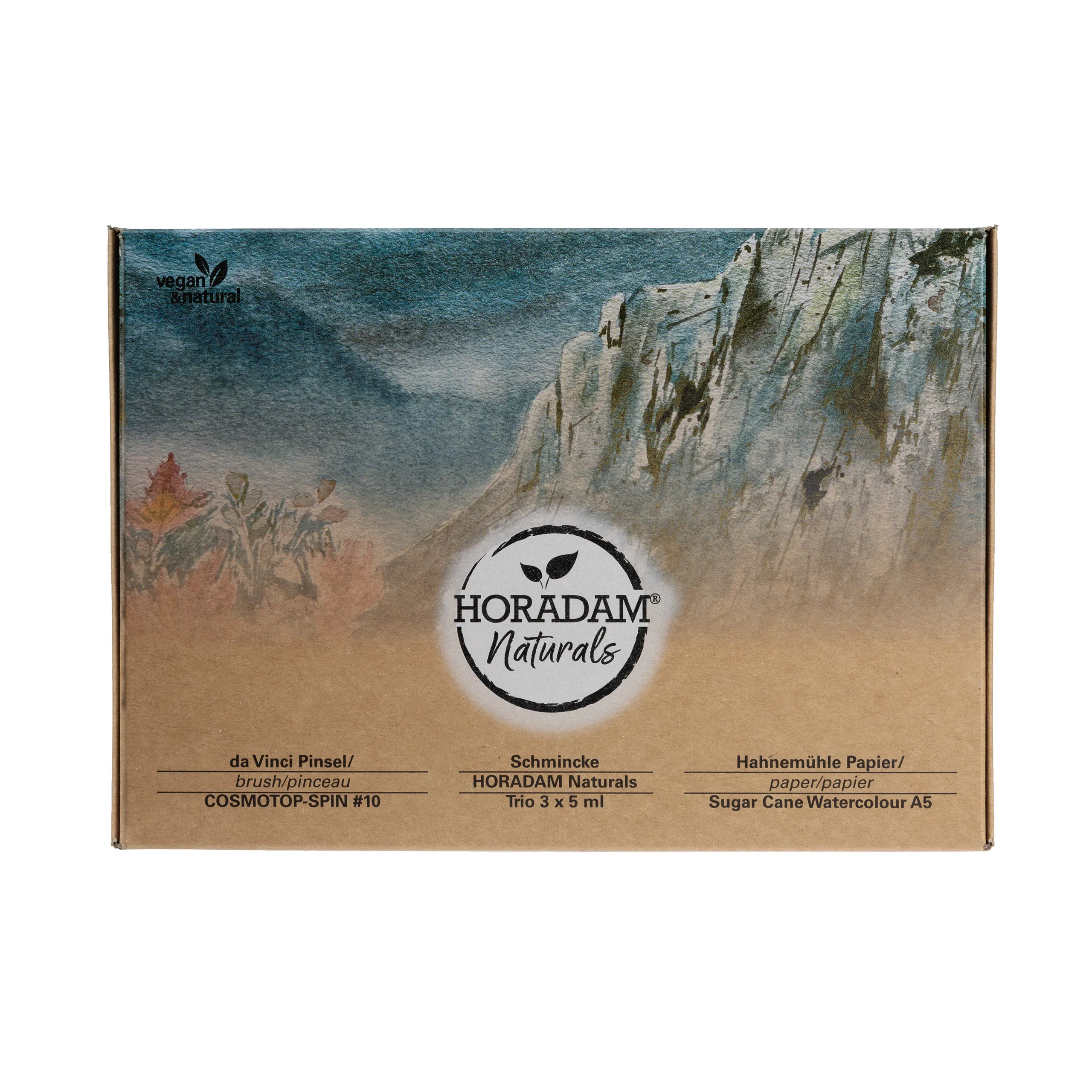 watercolor, box, art supplies, set, natural