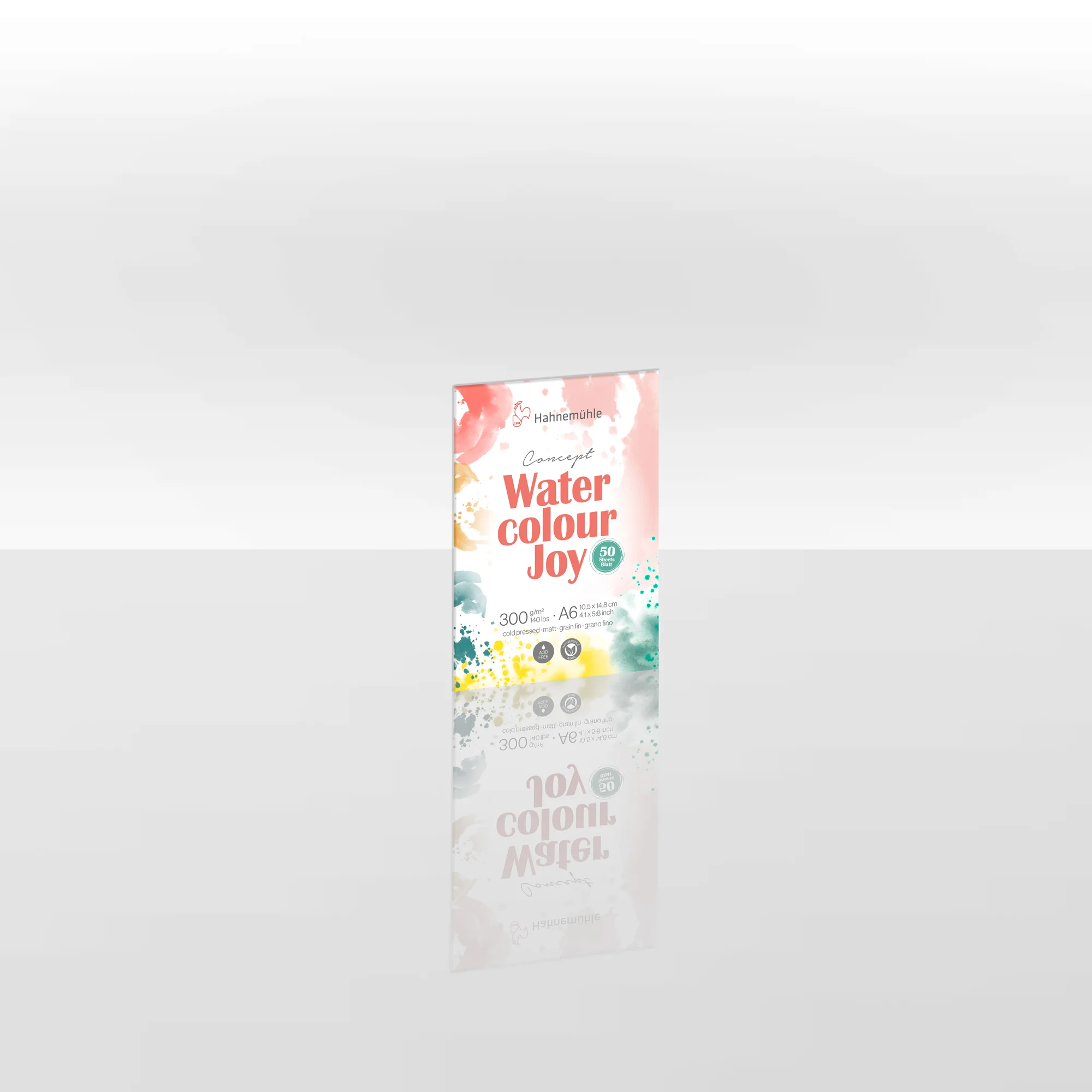 watercolor, art paper, A6, pack, colorful design