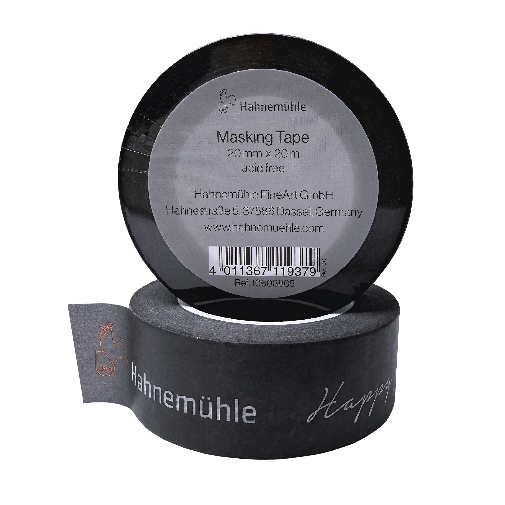 2 schwarze Rollen Masking Tape