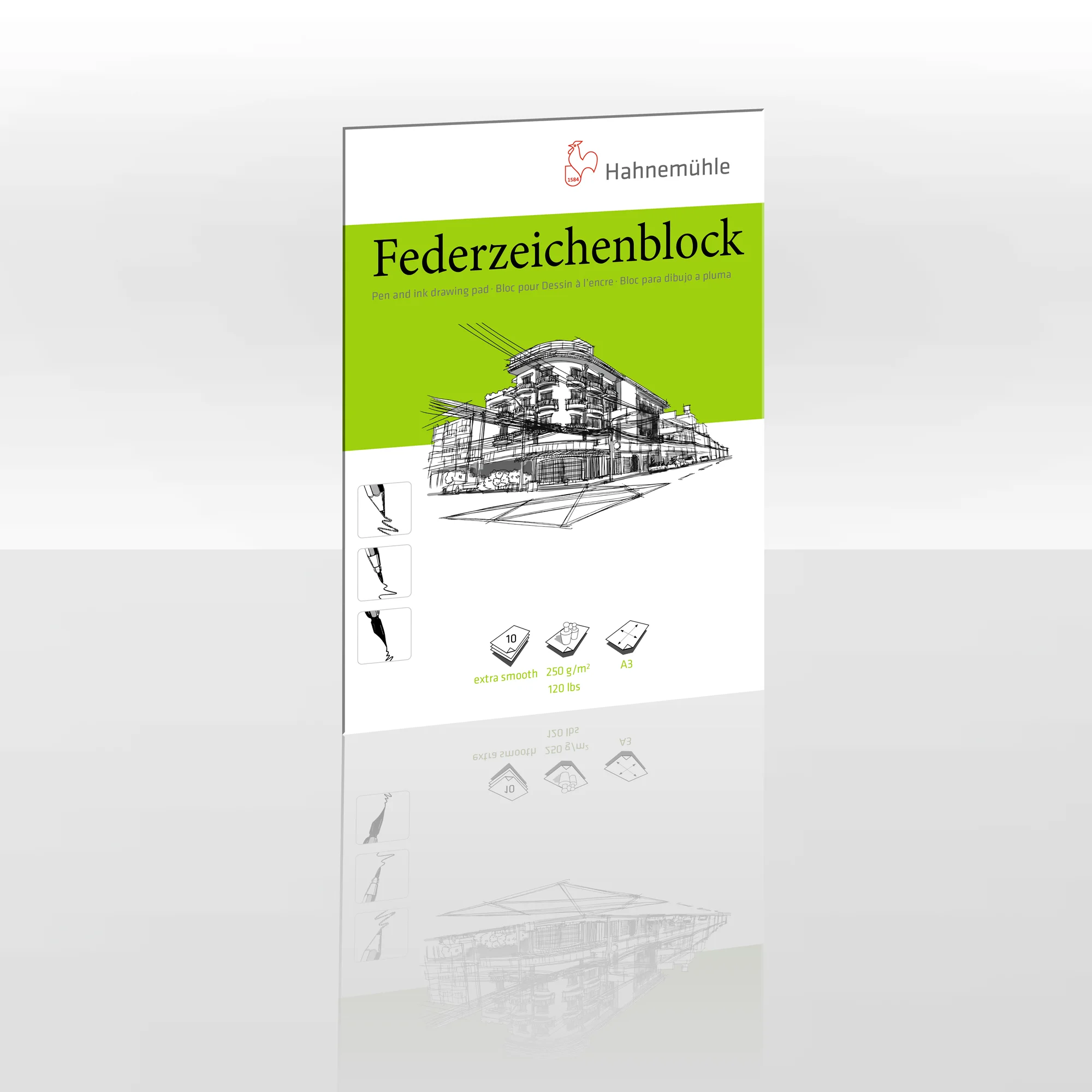 Federzeichenblock Pen Pad A3