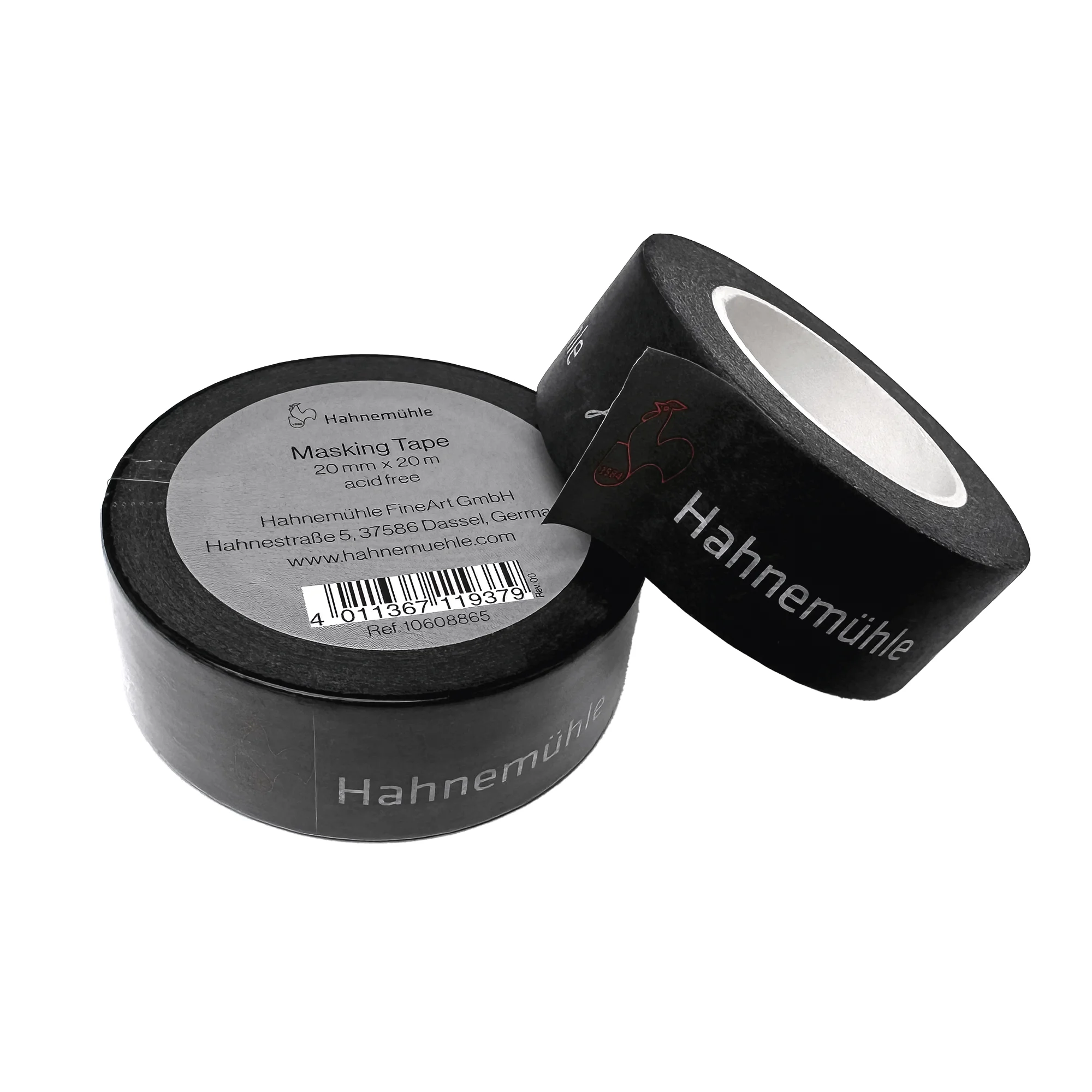 2 schwarze Rollen Masking Tape