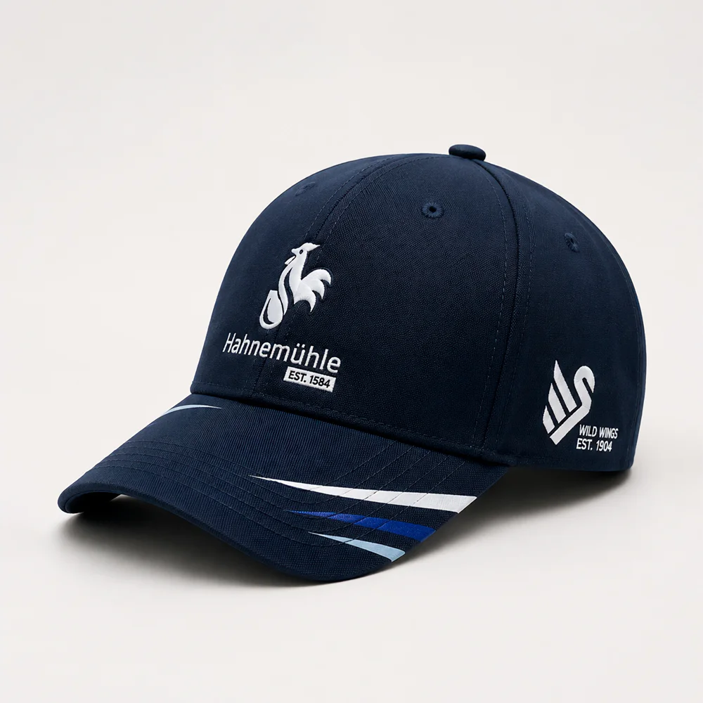 baseball cap, navy cap, embroidered logo, adjustable hat, six-panel cap