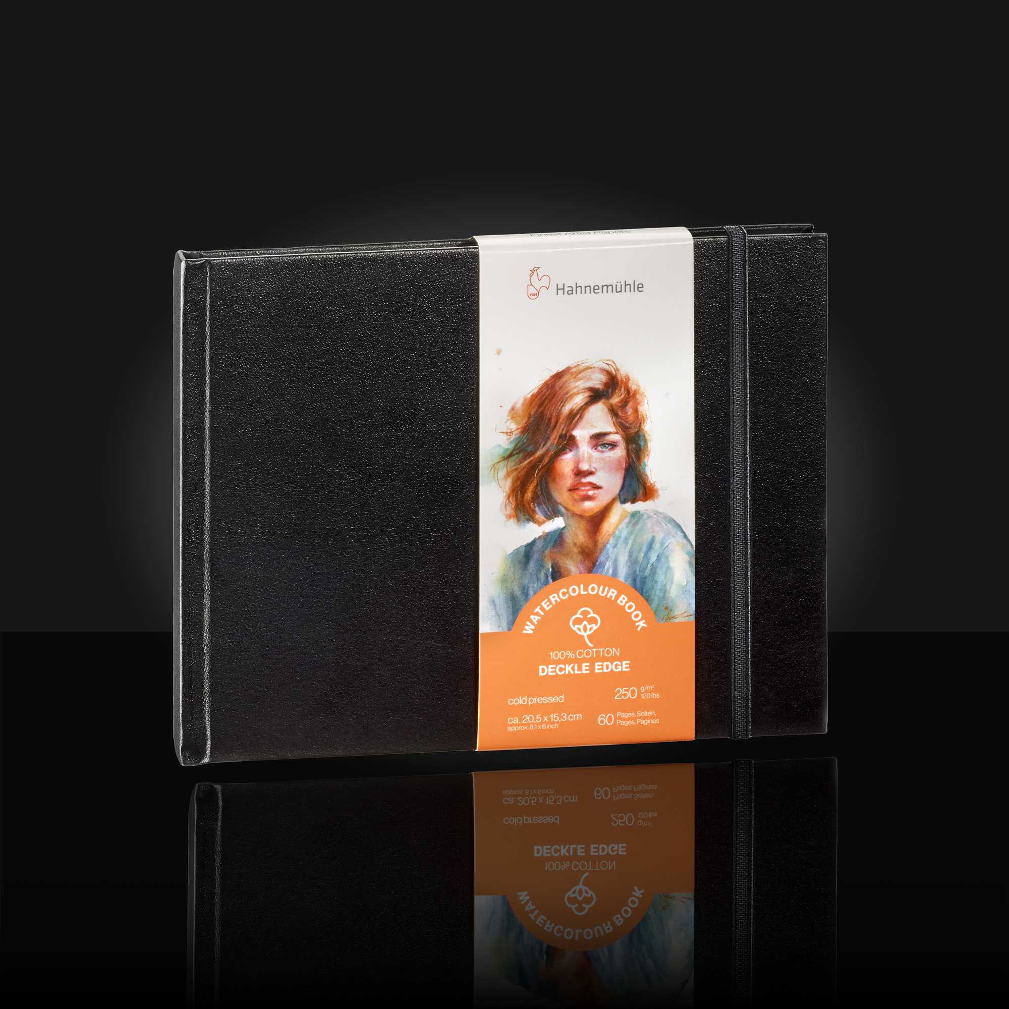 Hahnemühle akvarellblock Deckle Edge, 100% bomull, 30 ark, 14×14 cm Hahnemühle akvarellblock Deckle Edge, 100% bomull, 30 ark, 14×14 cm