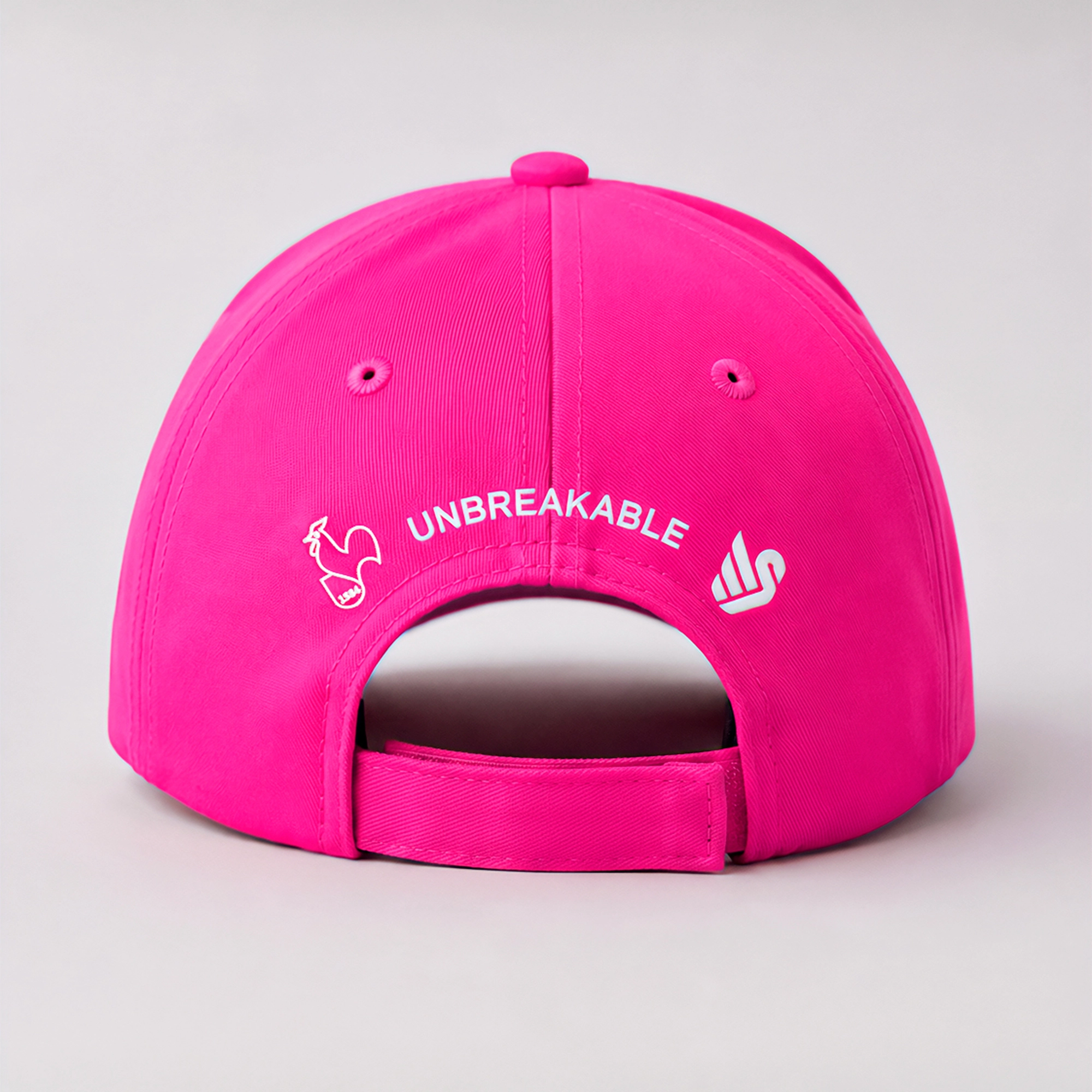 pink, baseball cap, back, unbreakable, adjustable strap