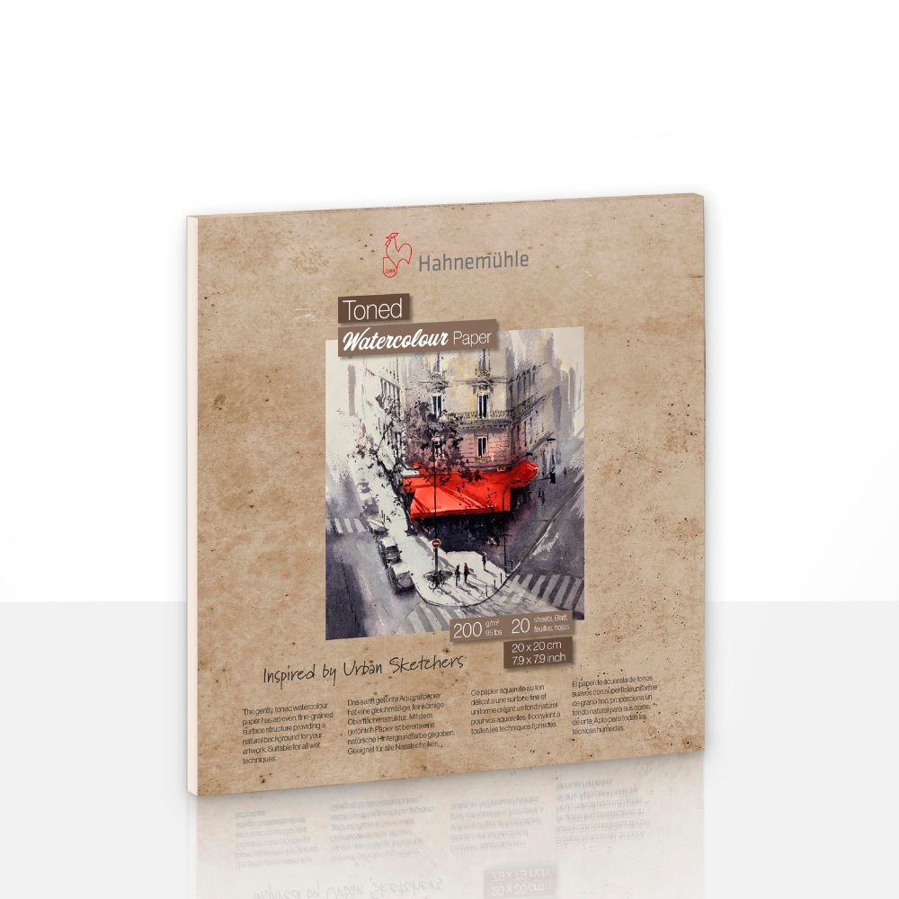 Toned Watercolour Pad Beige Square