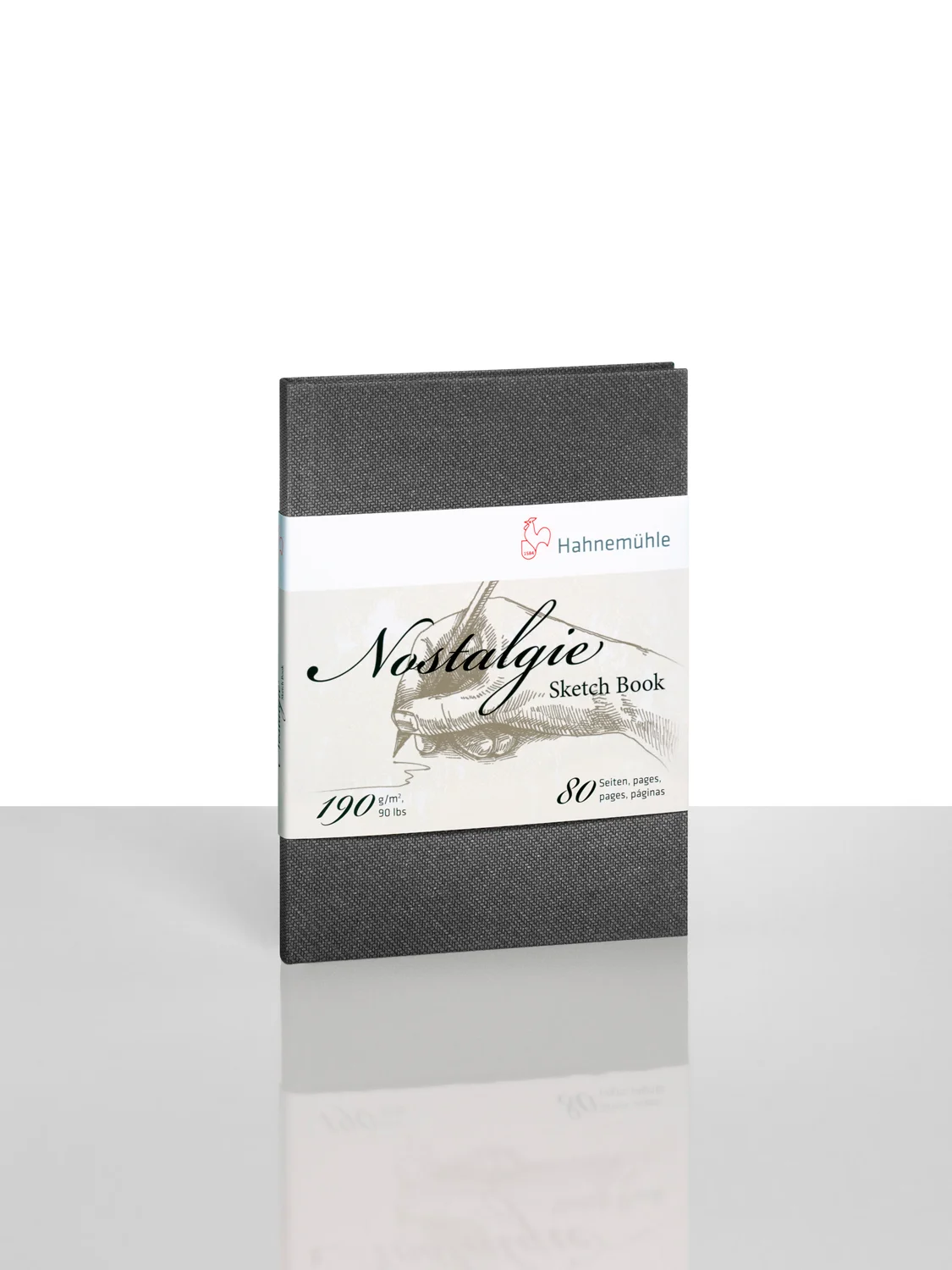 sketch book, notebook, hardcover, grey, 80 pages