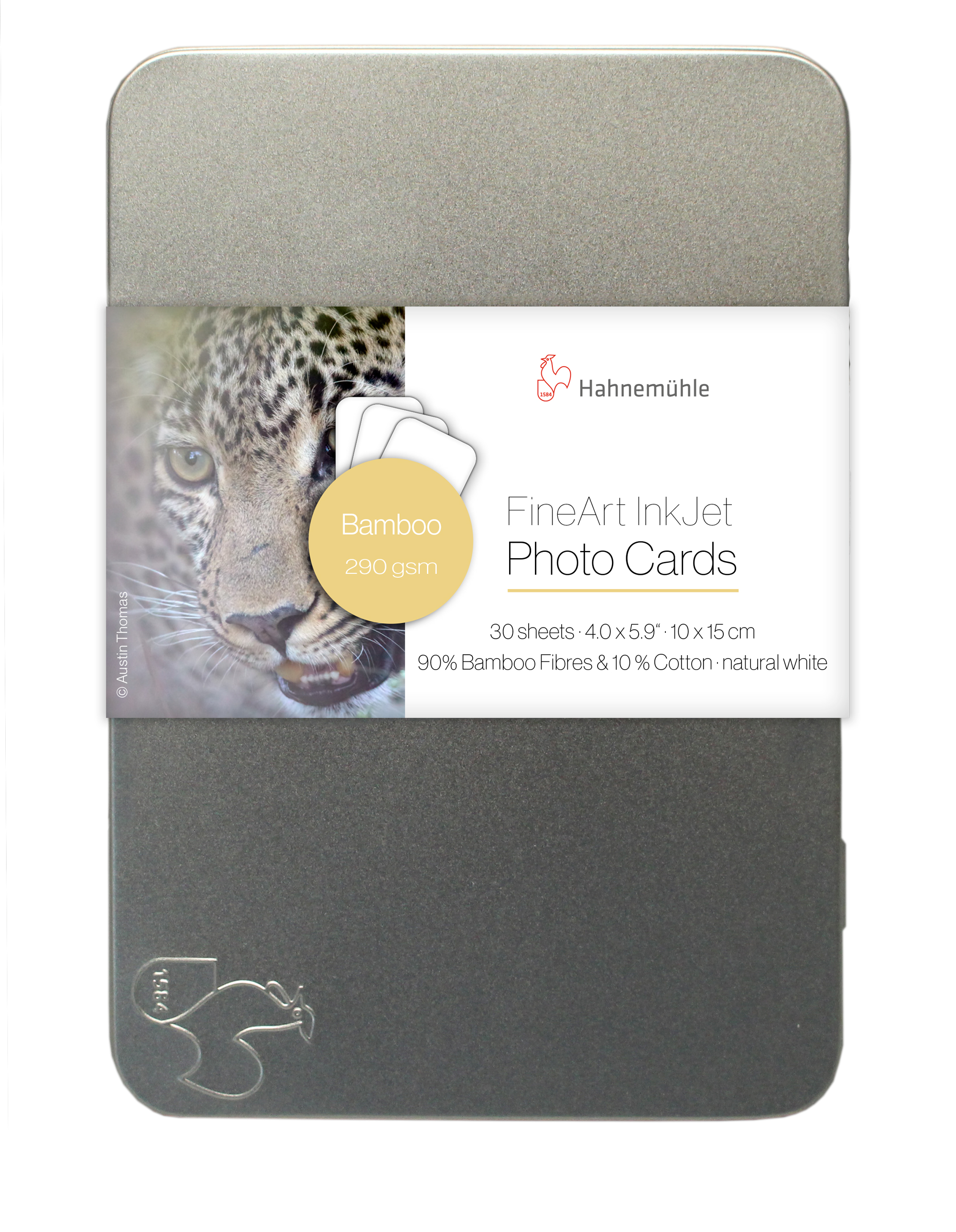 Bamboo Metallbox Bamboo Photo Cards 10x15
