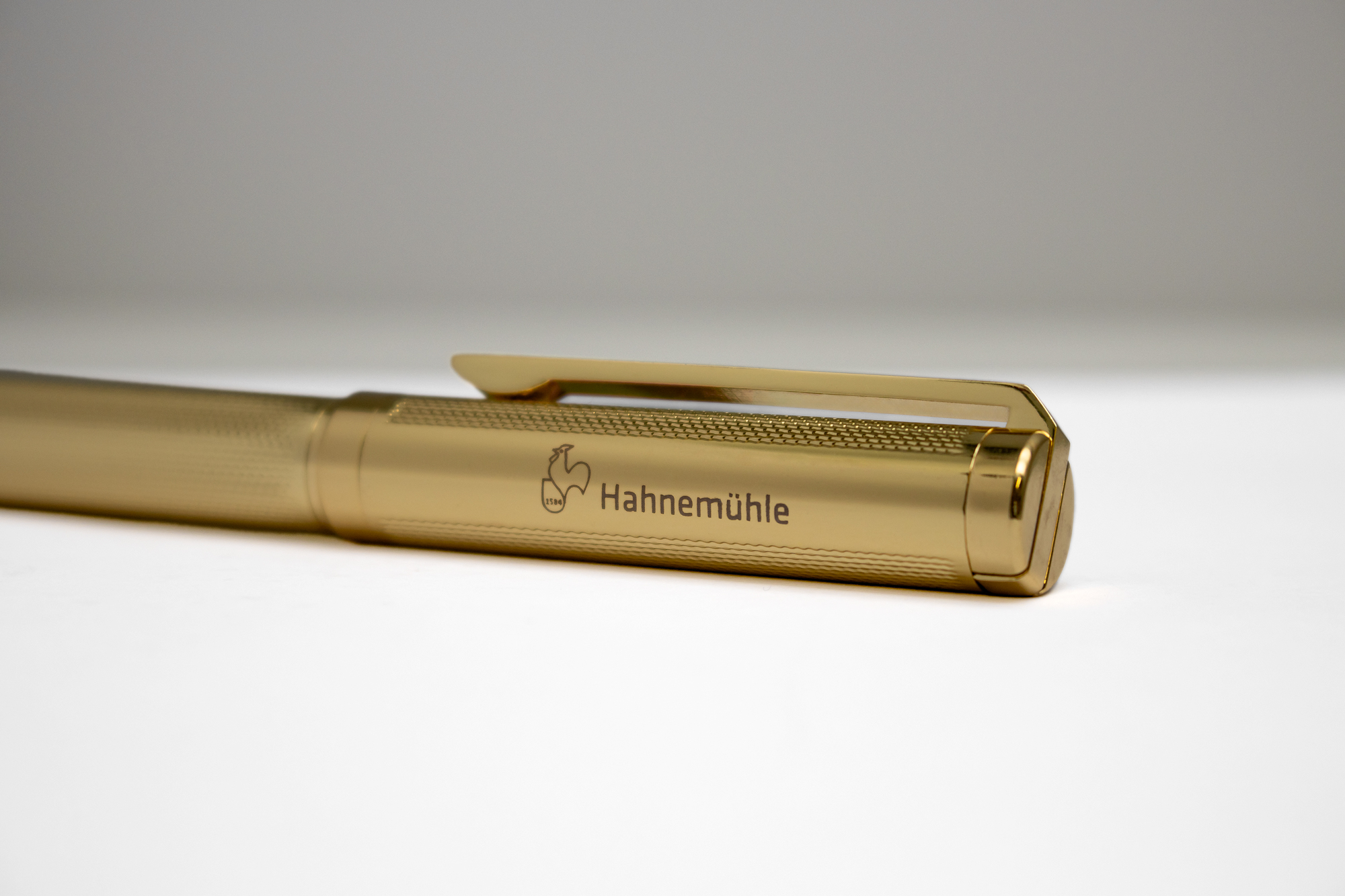 Kugelschreiber gold Detailaufnahme