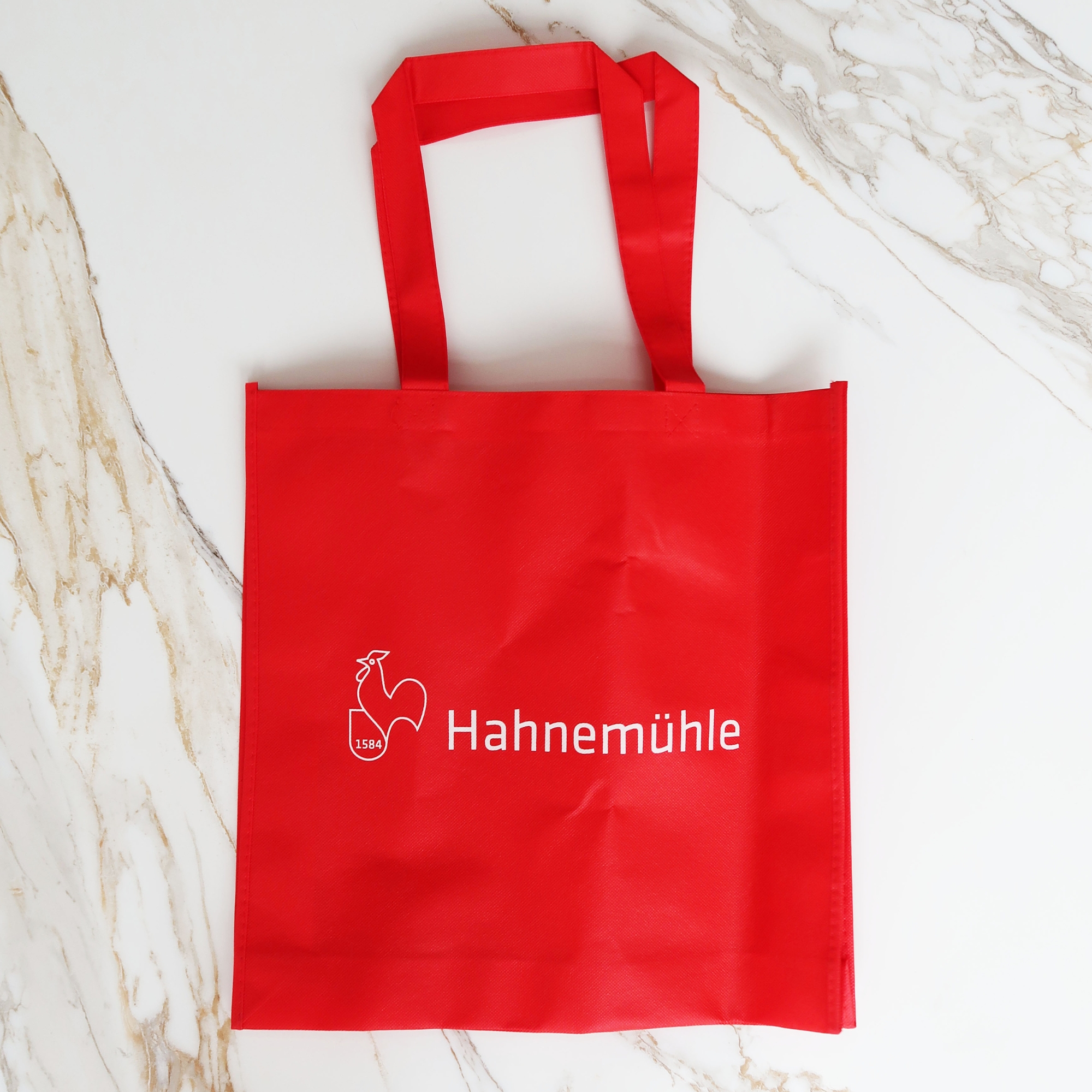 Kleine Rote Hahnemühle Stofftragetasche