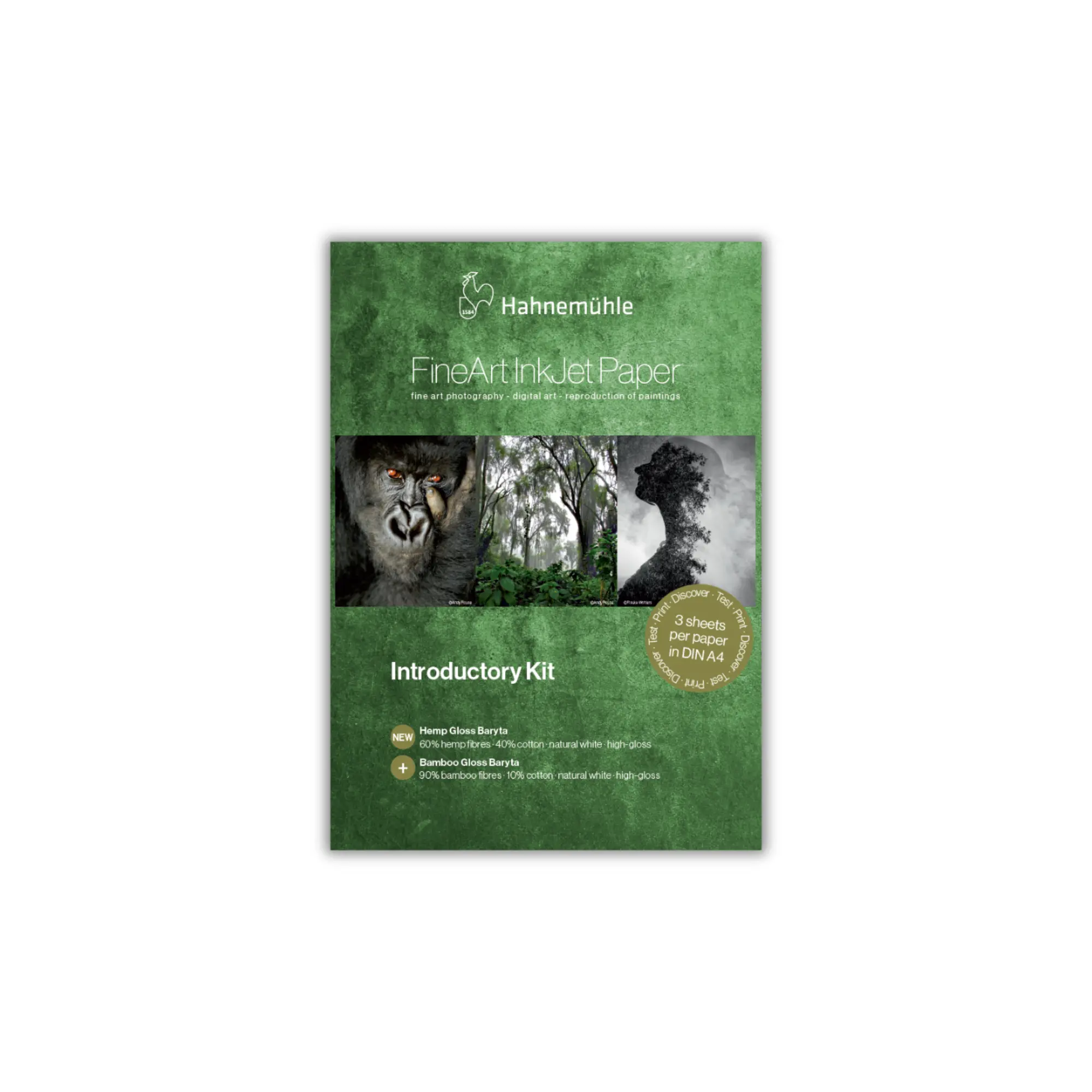inkjet paper, fine art, kit, green, packaging