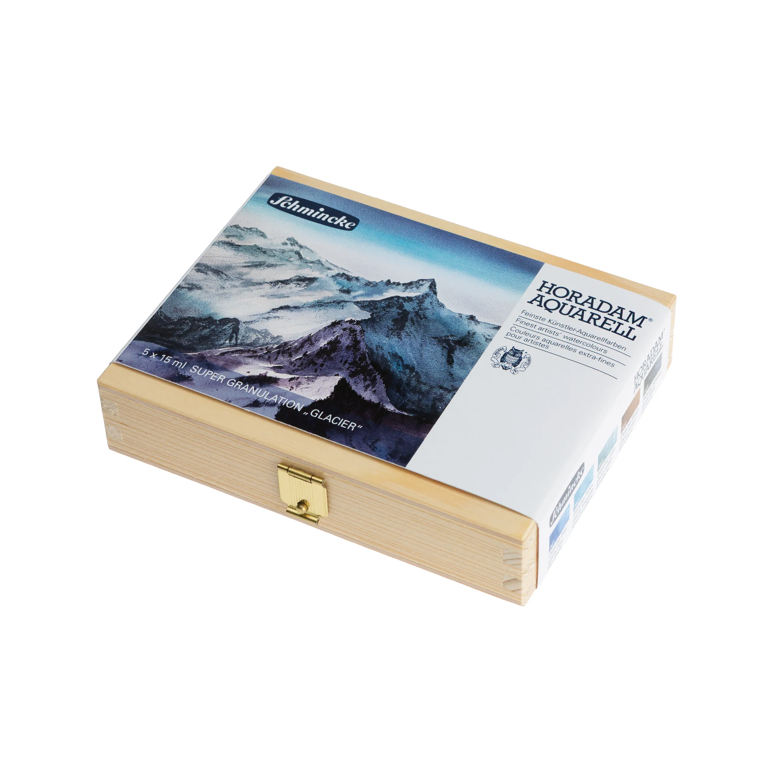 art supplies, watercolor, palette, glacier, wooden box