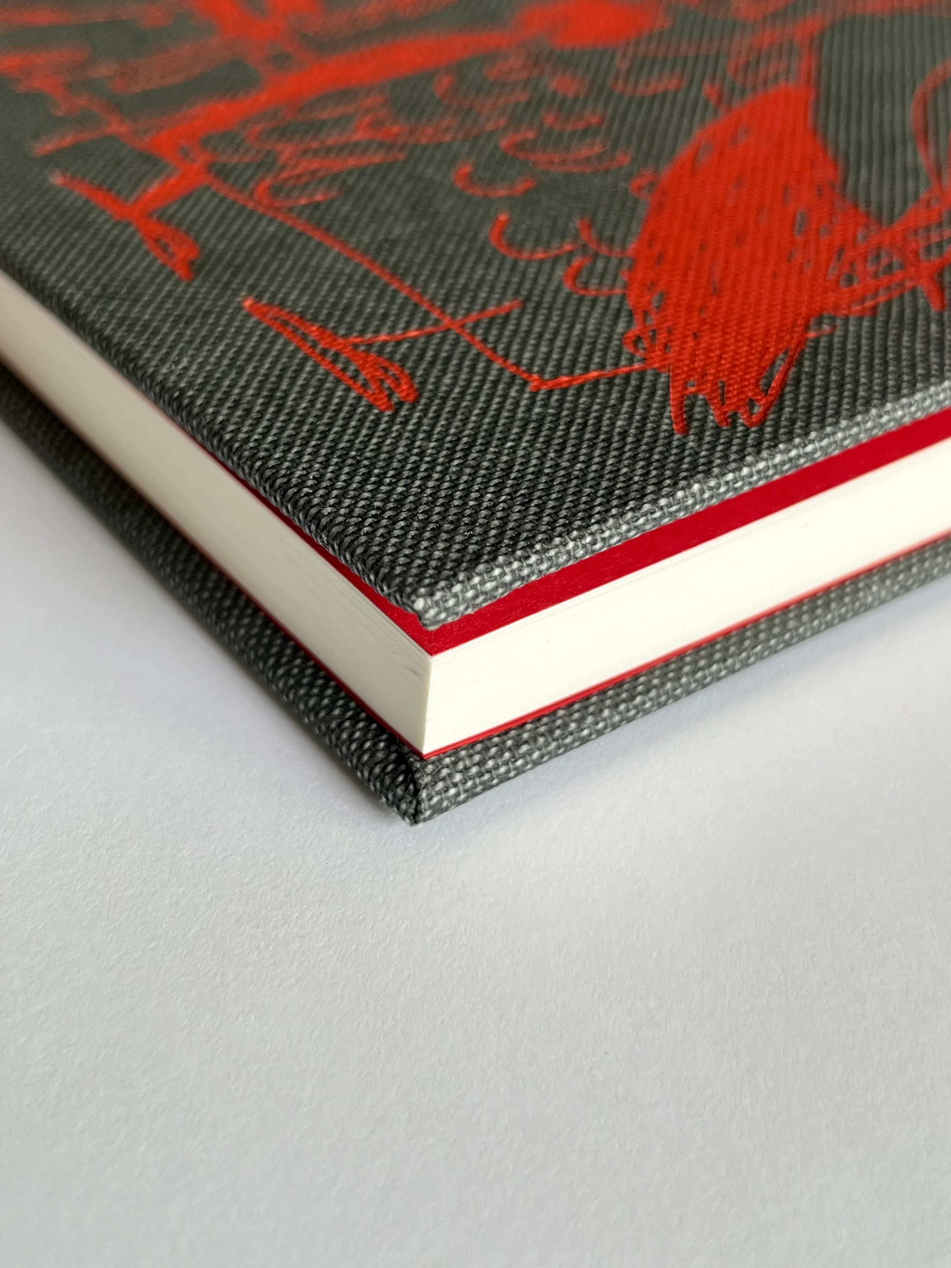canvas, book, gray, red, texture