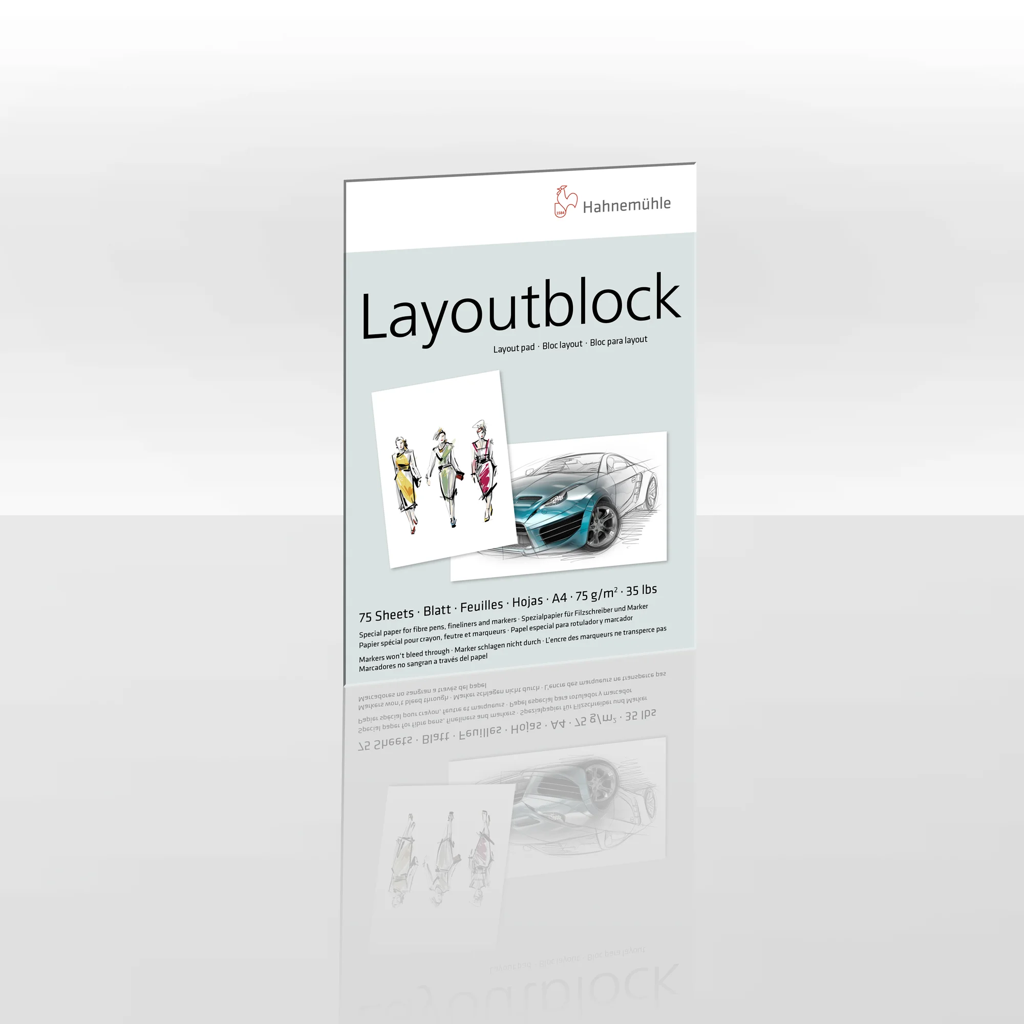 layout, layout pad, paper, A4, 75 g/m2