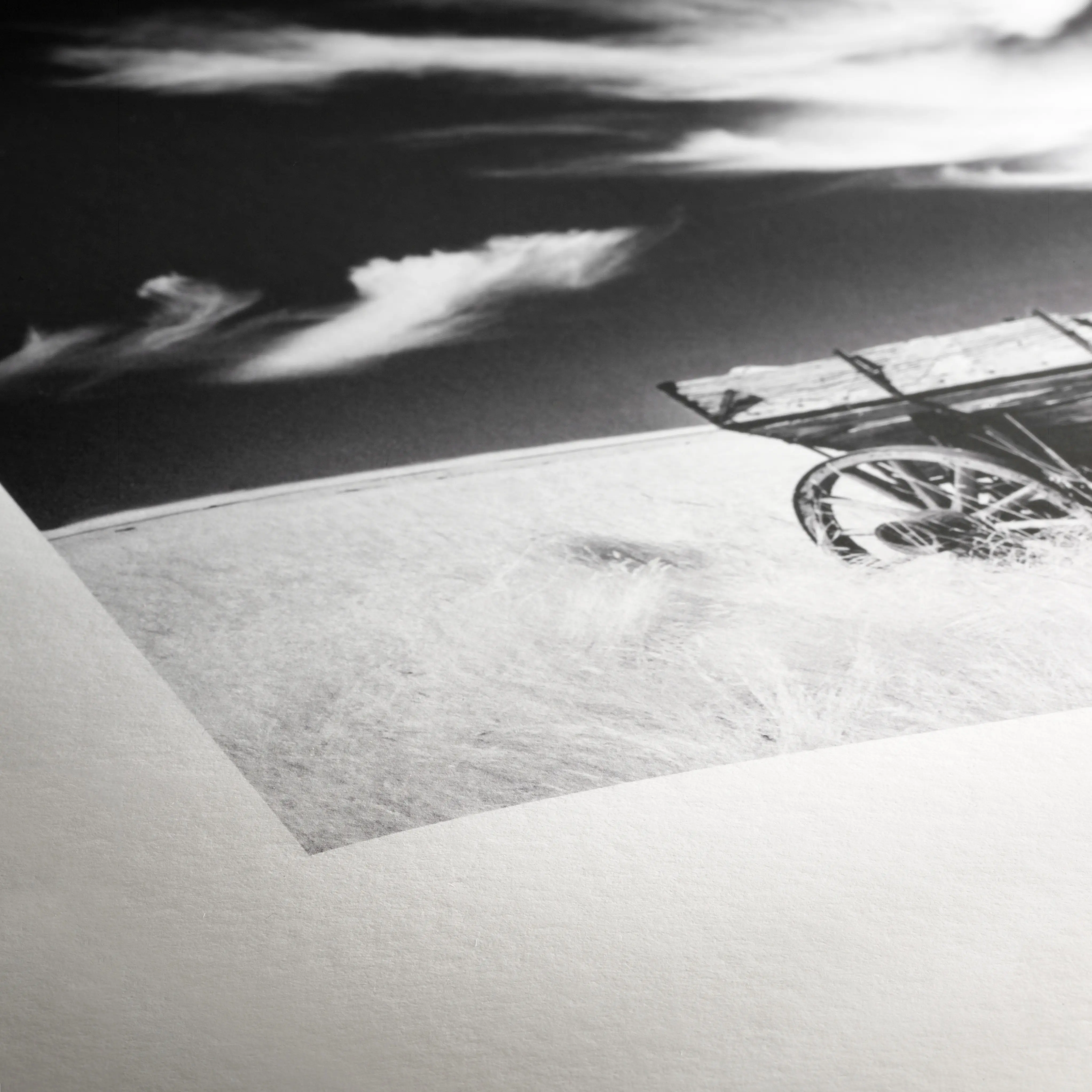 black-and-white, photograph, scenery, truck-wheel, dune