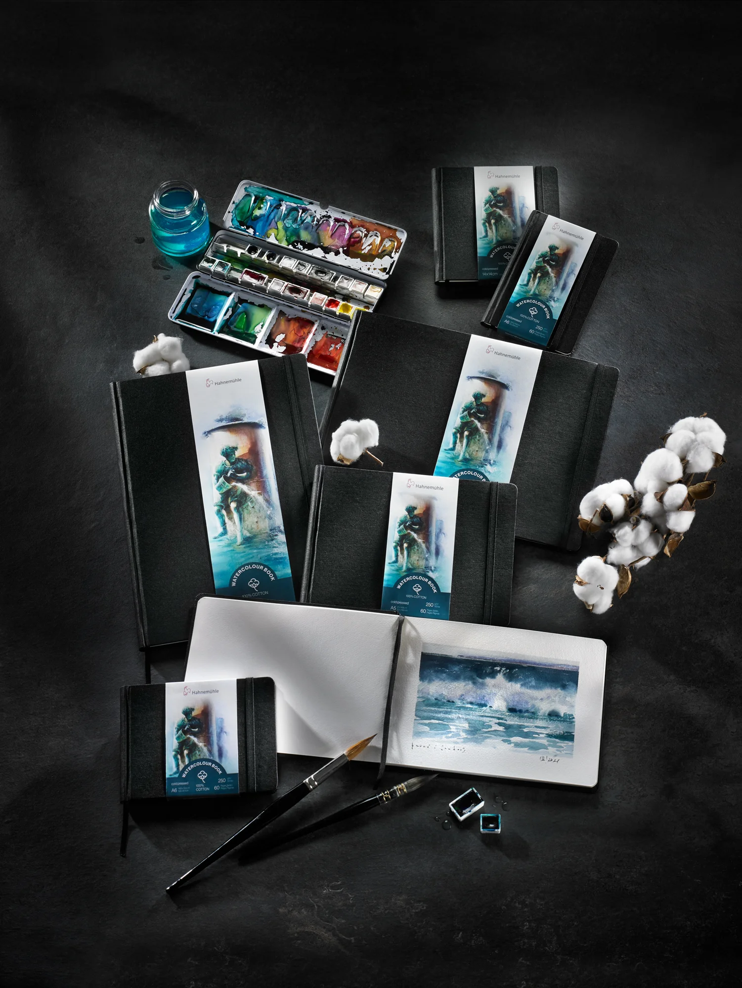 Watercolour Books Cotton Hochformat