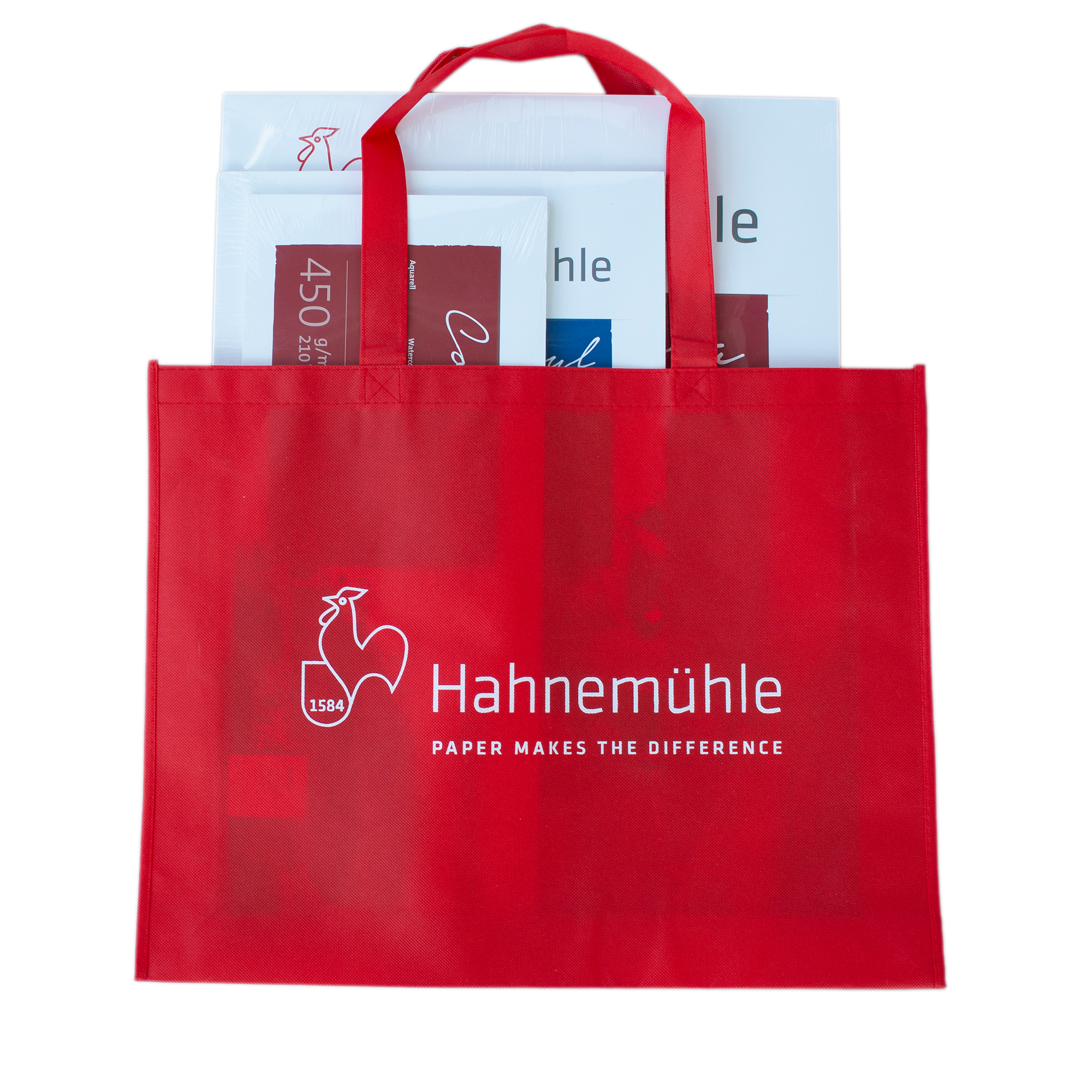 Hahnemühle rote Stofftragetasche