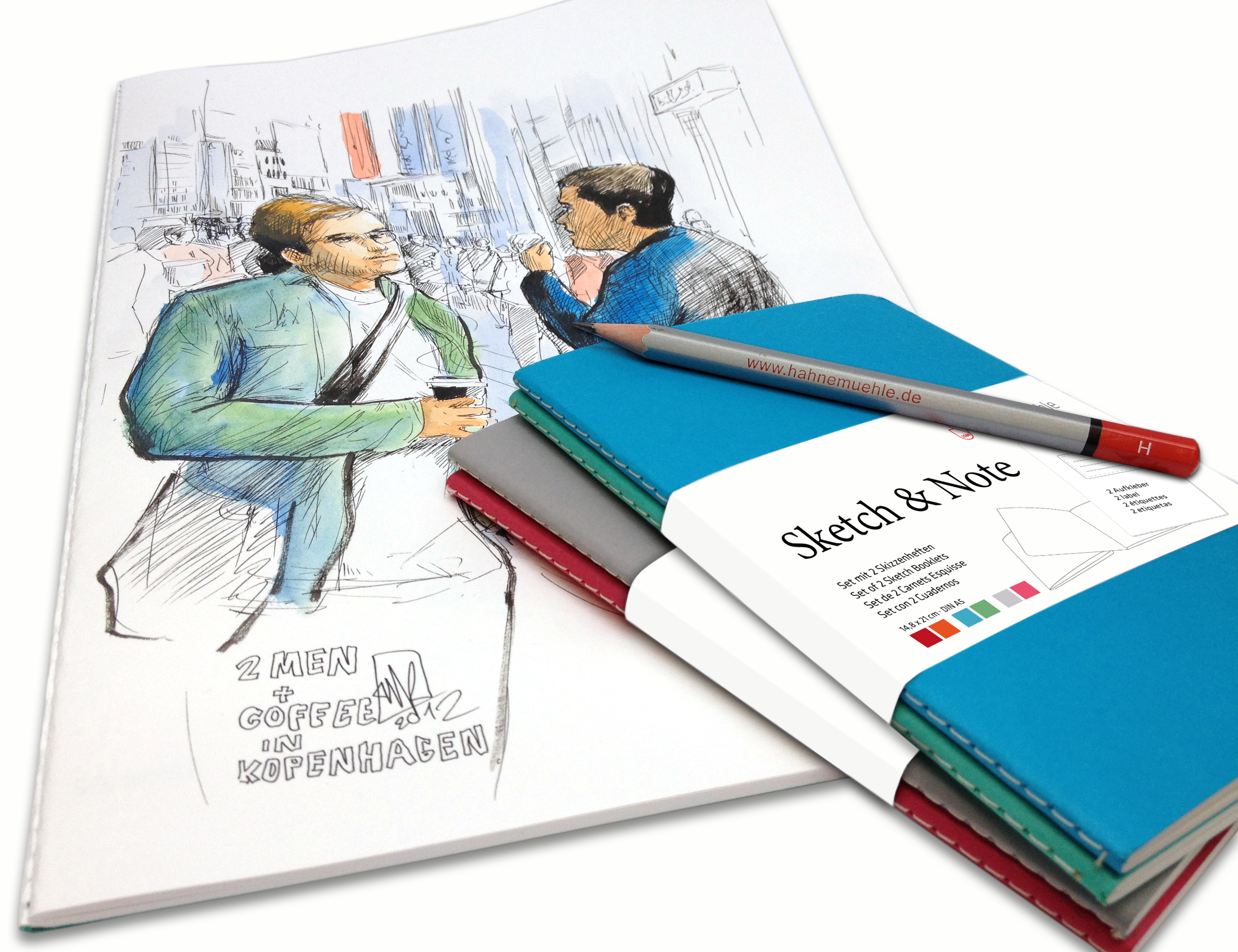 Sketch & Note Sketch&Note in allen 3 Farben mit Bleistift