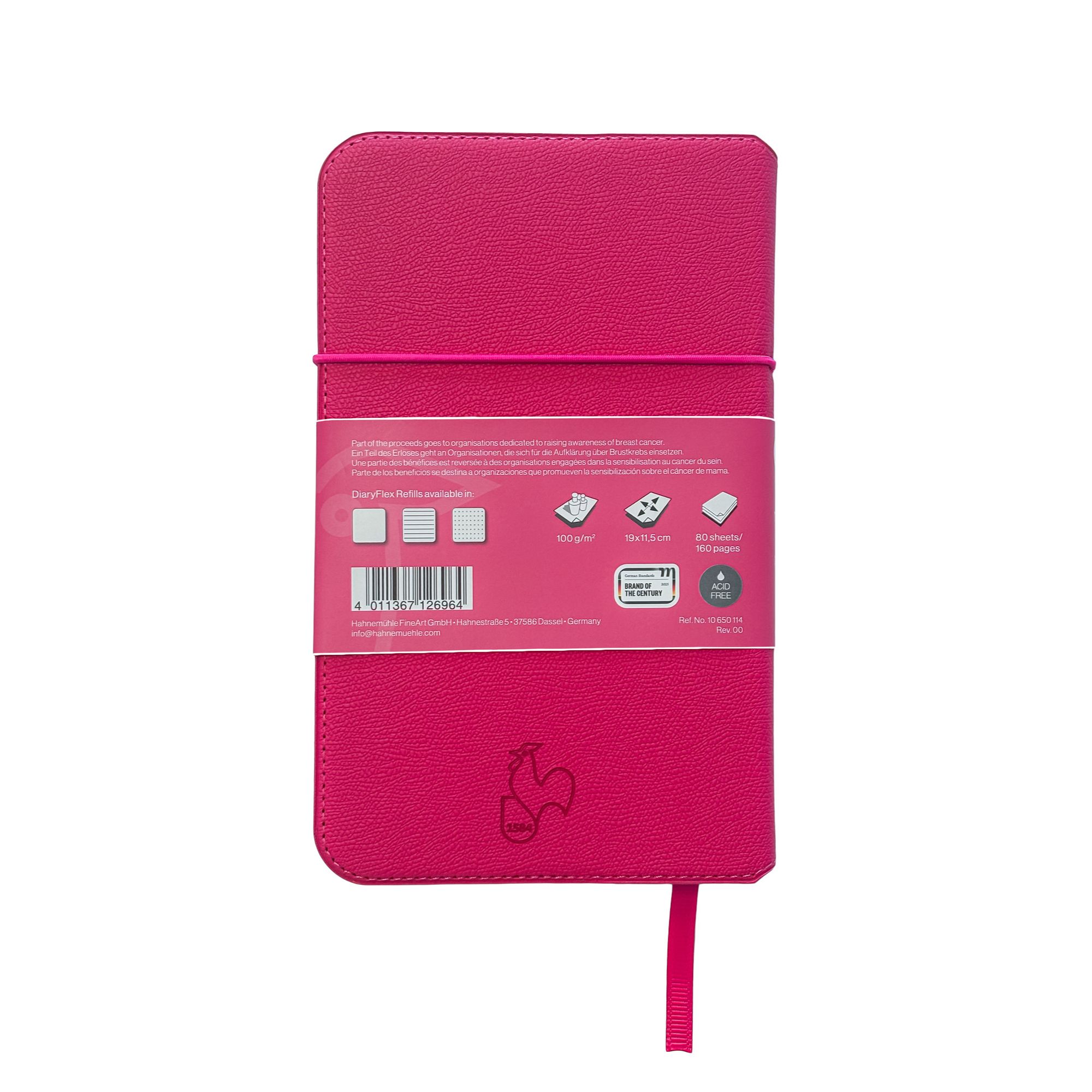 pink, notebook, journal, leather, elastic band