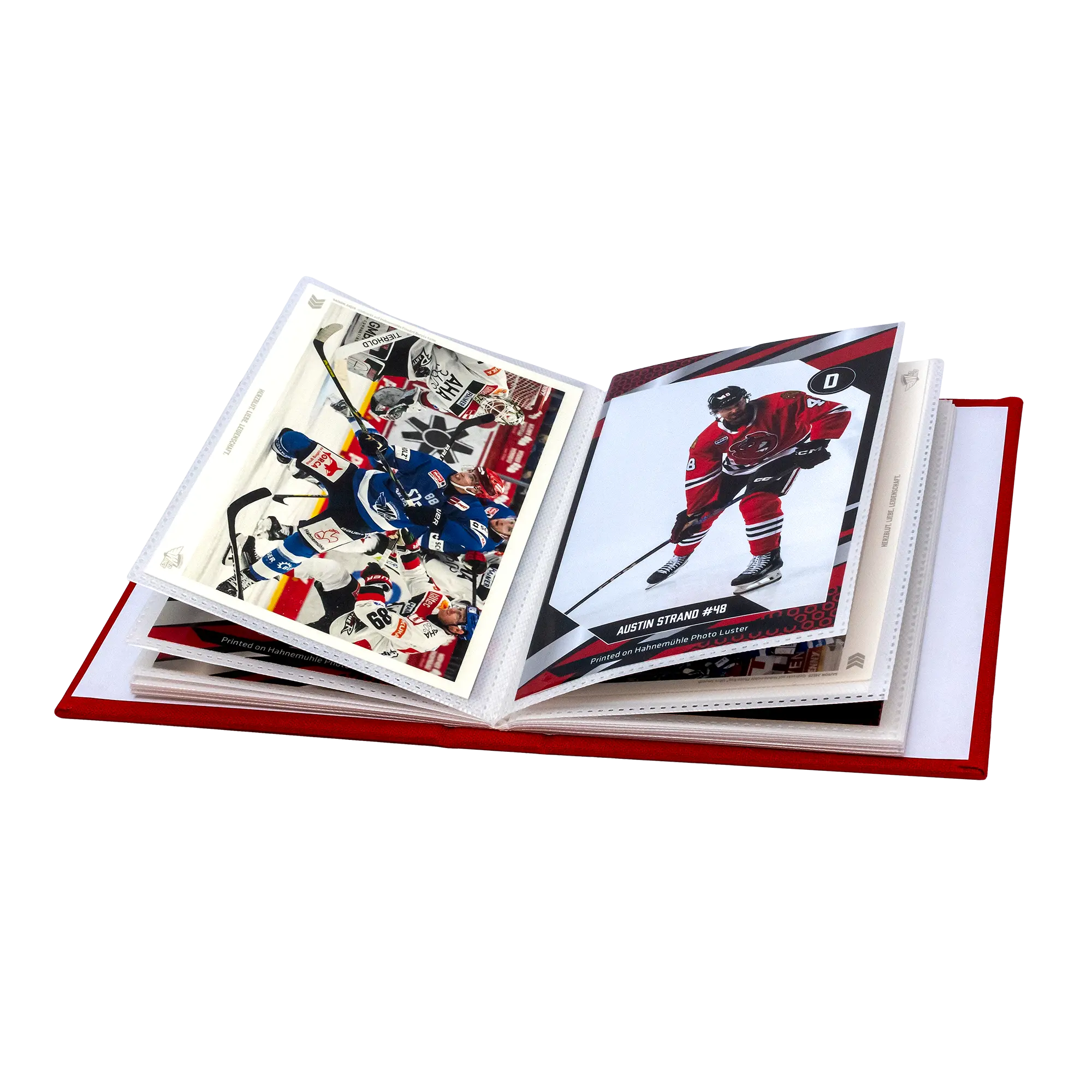 hockey cards, sports booklet, photo cards, ice hockey, album