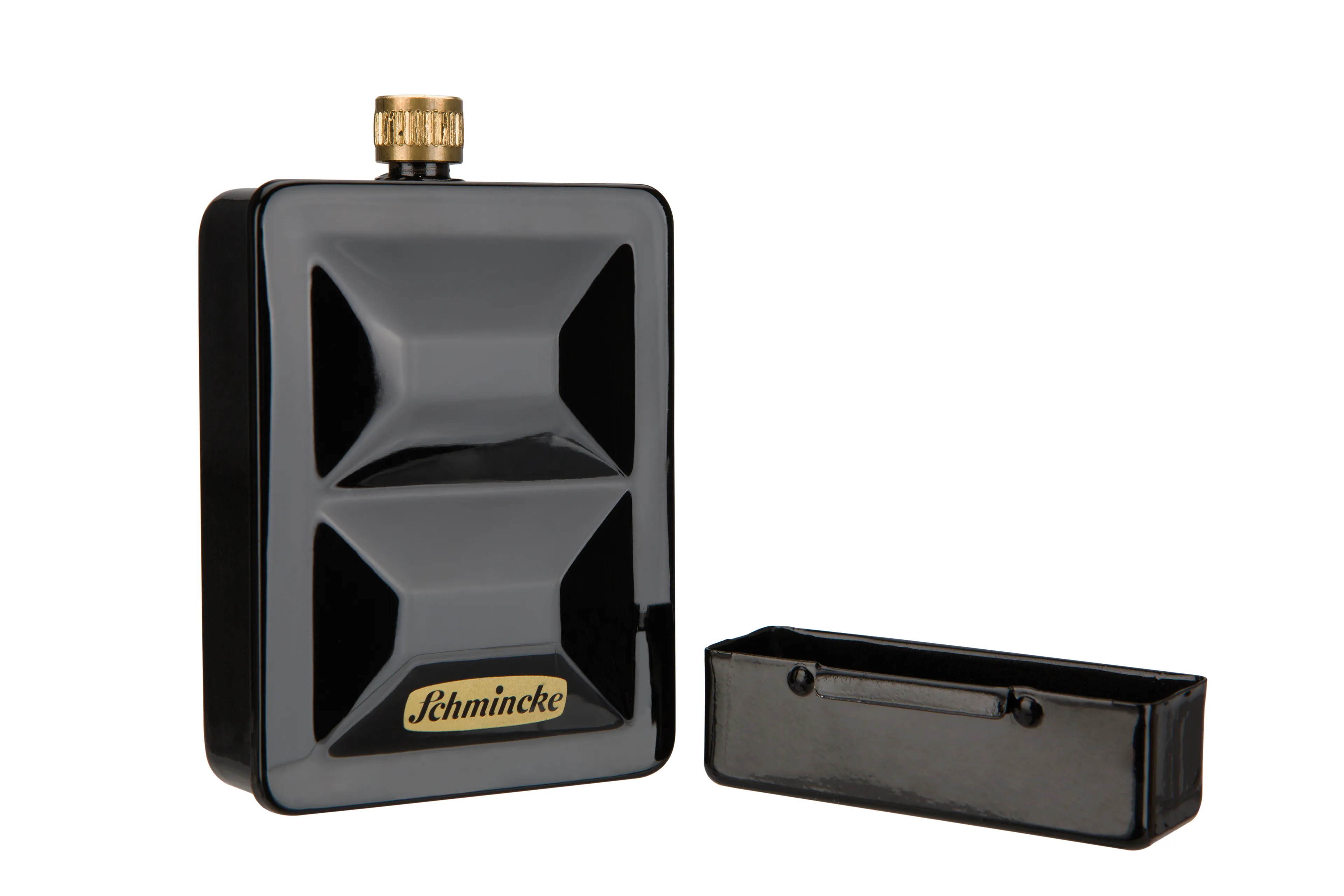 flask, cologne, black bottle, square bottle, glass bottle