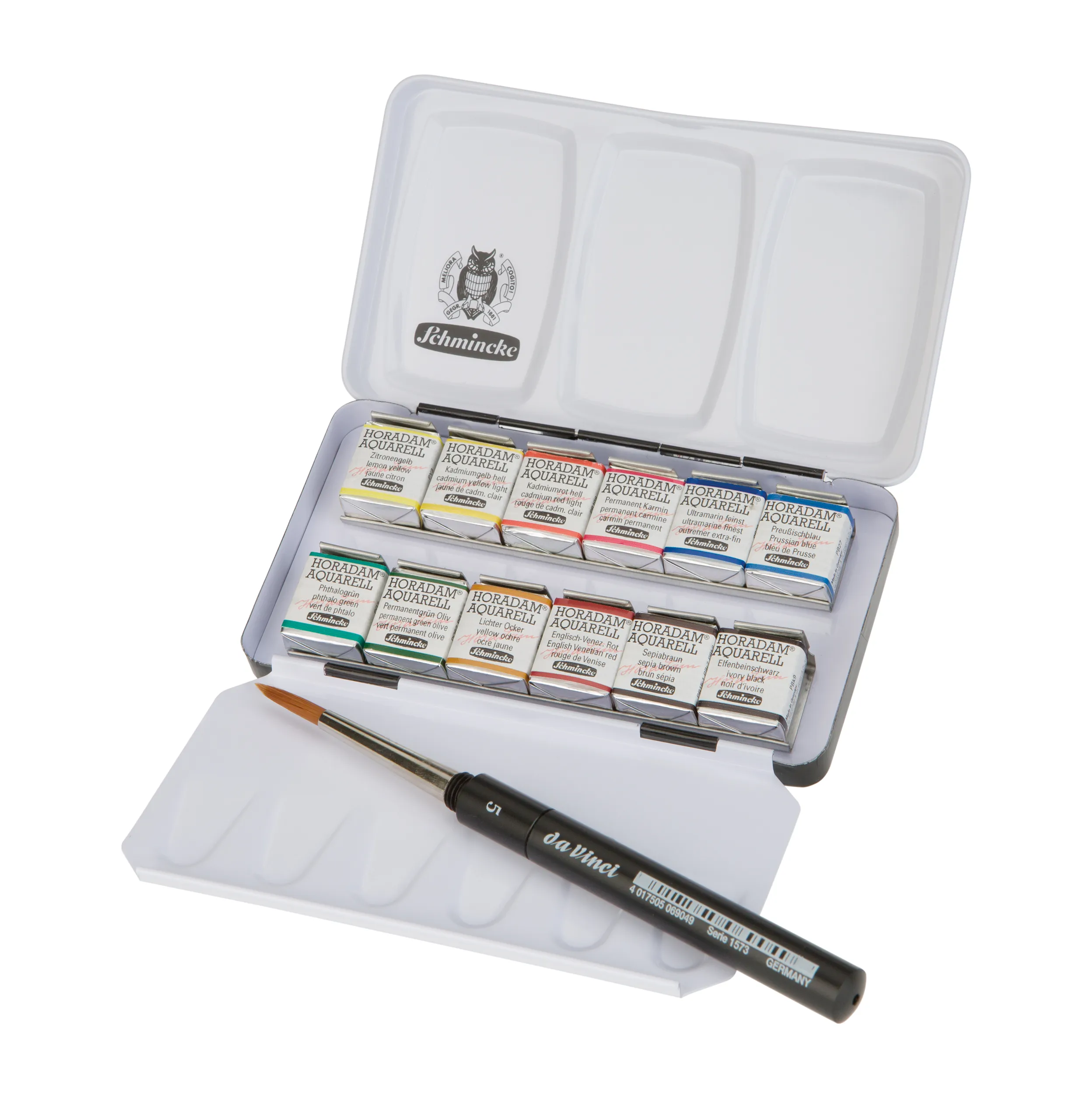 watercolor, art supplies, paint set, palette, brush set