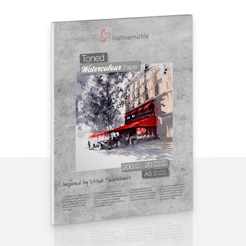 Toned Watercolour Paper Toned Watercolour Pad Grey A5