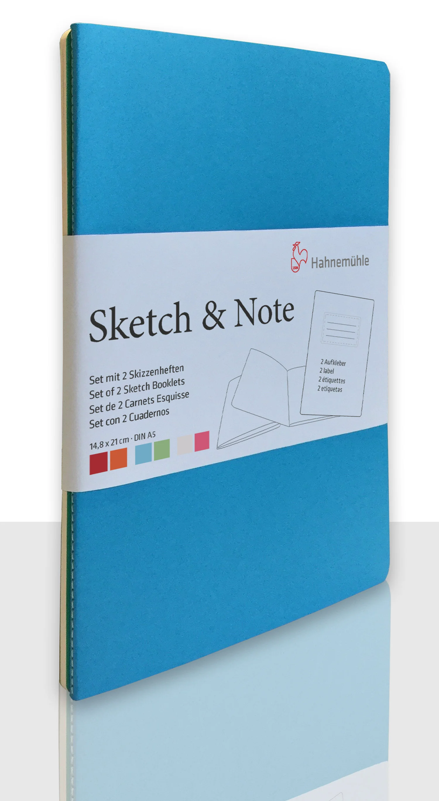 notebook, sketchbook, blue cover, paper notebook, a5 size