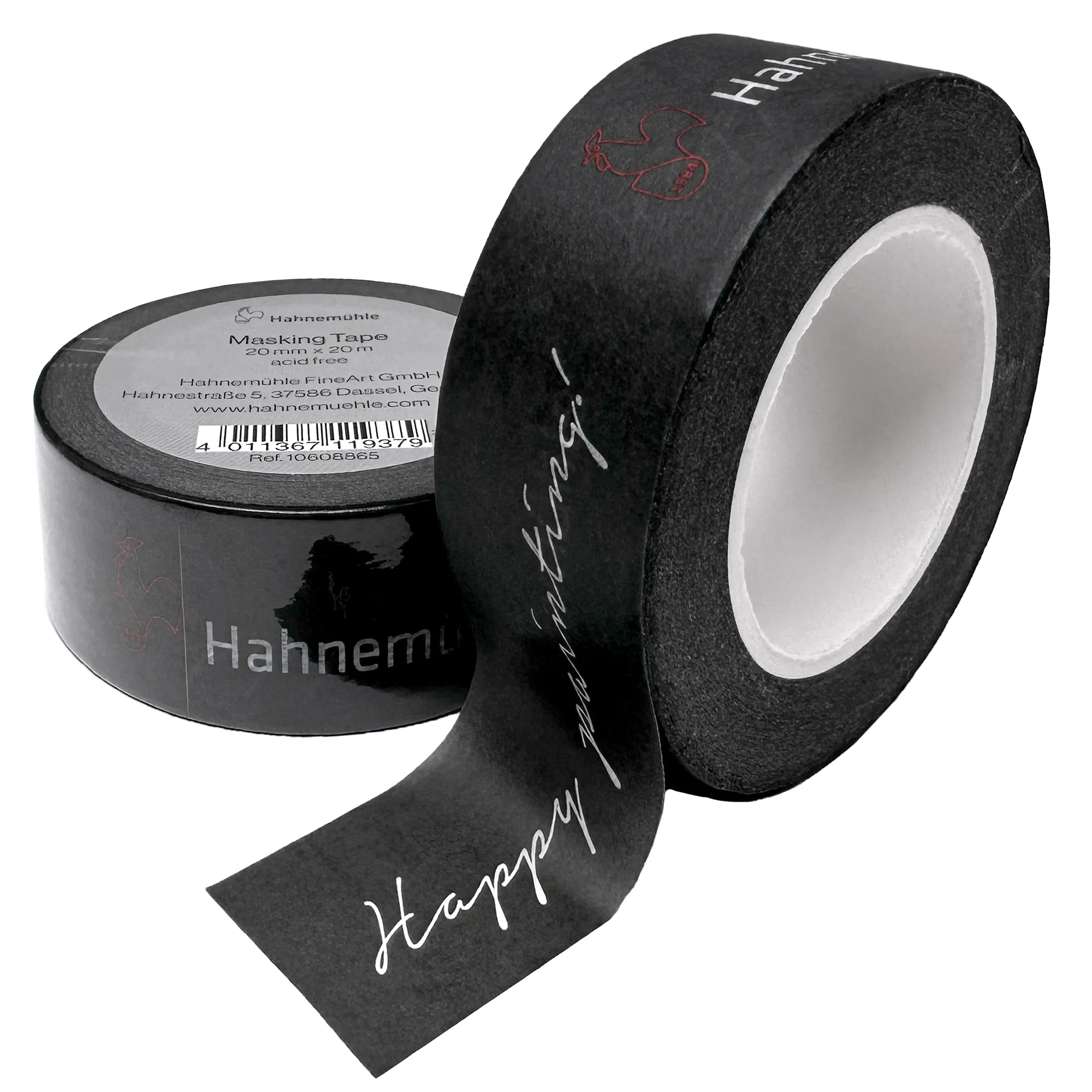 2 schwarze Rollen Masking Tape