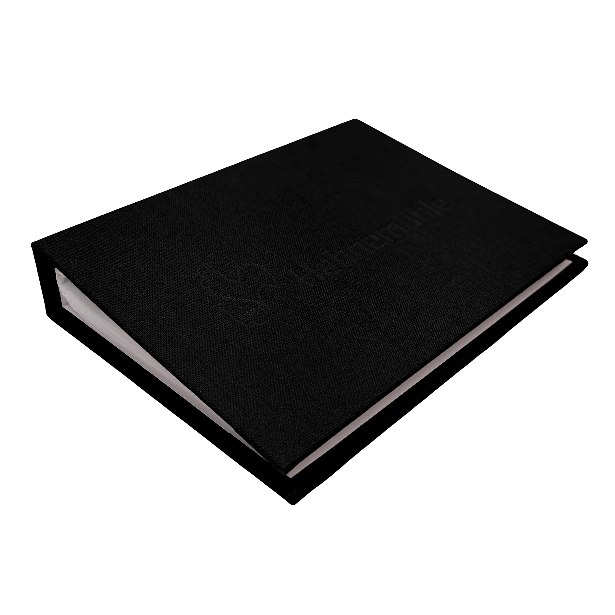 notebook, black, hardcover, plain, bound