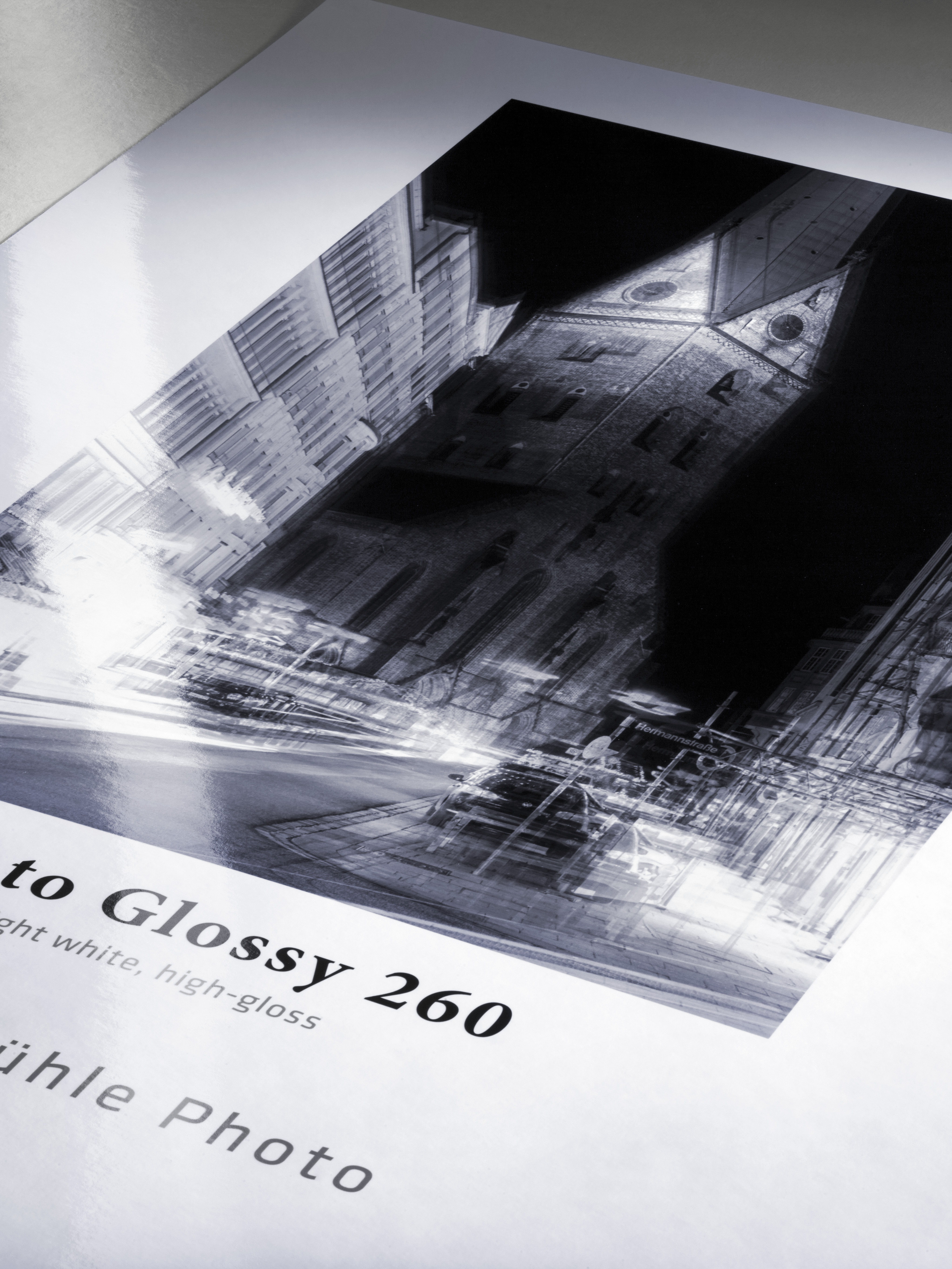 Detailaufnahme von Turm auf Photo Glossy 260 gedruckt